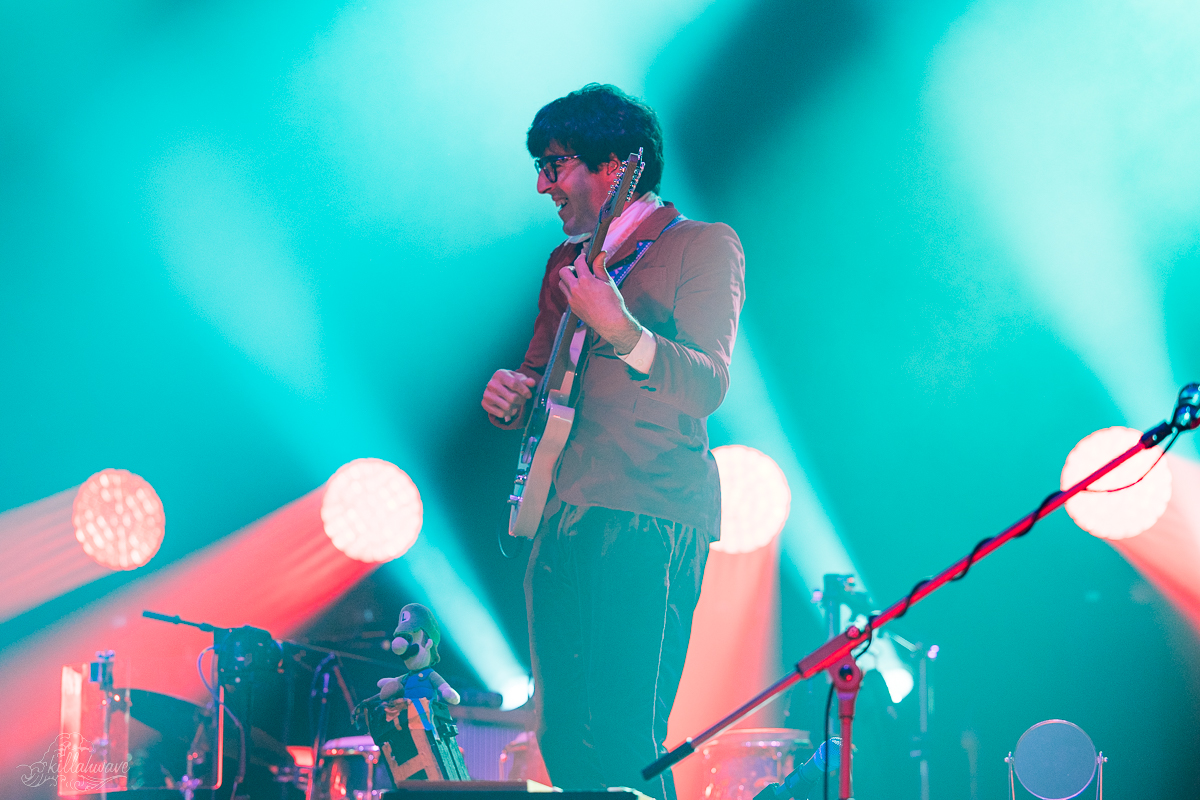 Peter Anspach standing on his amp | Worcester, Mass