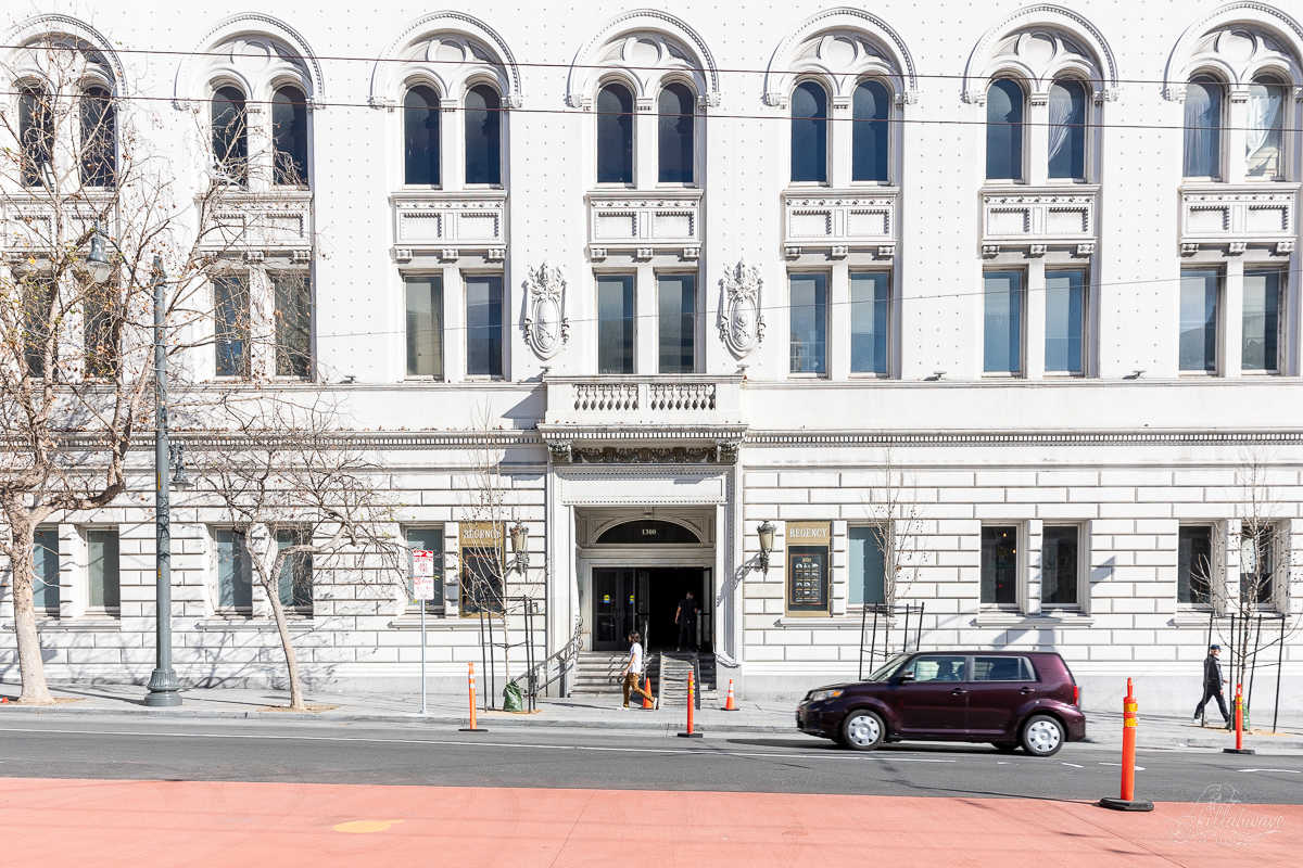 Guitarist Rick Mitarotonda strolls past the Regency Ballroom | San Francisco, CA