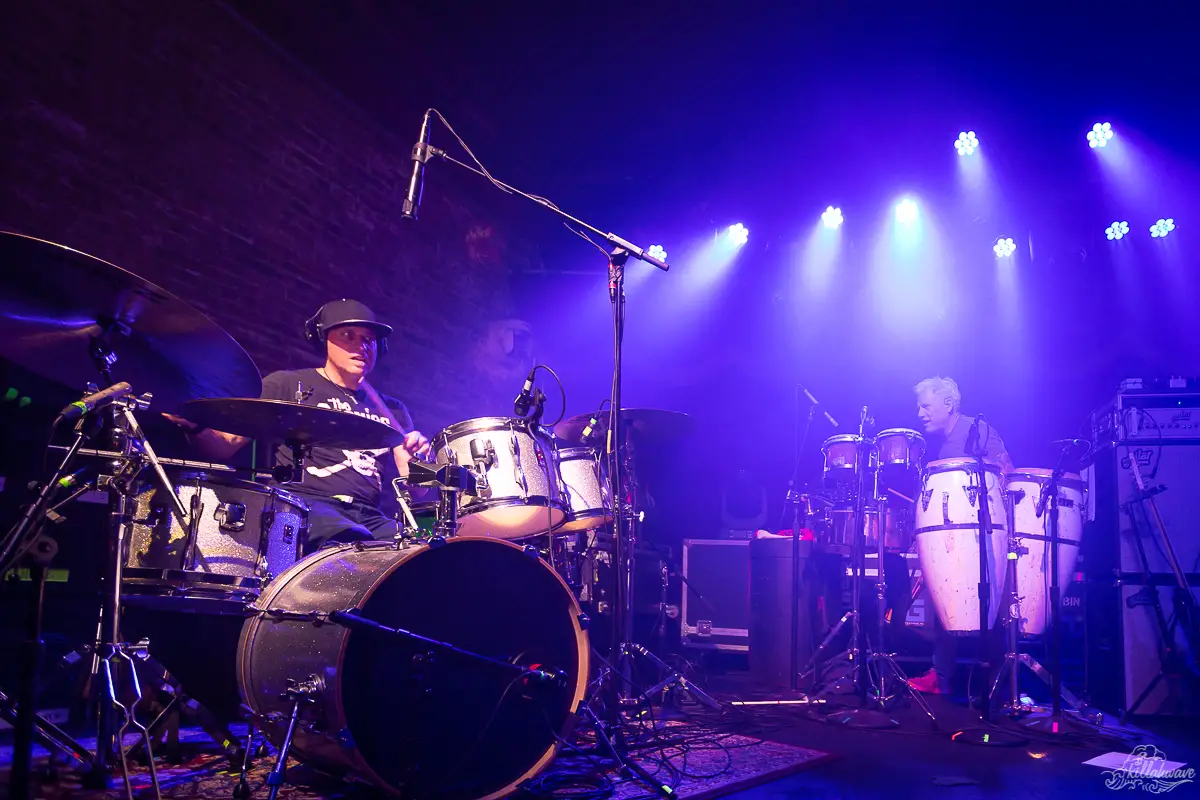Drummer Dave Watts and Percussionist Mike Dillion led a ferocious drum solo | The Motet