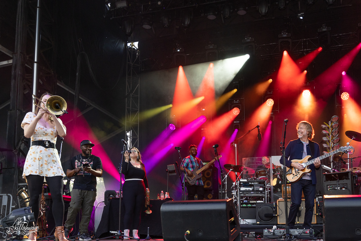 Trombonist Natalie "Chainsaw" Cressman during a solo | Trey Anastasio Band