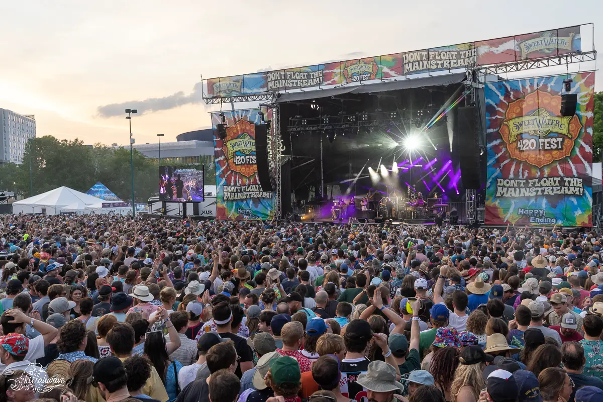 The crowd was also thick at Trey Anastasio Band | Sweetwater 420 Festival