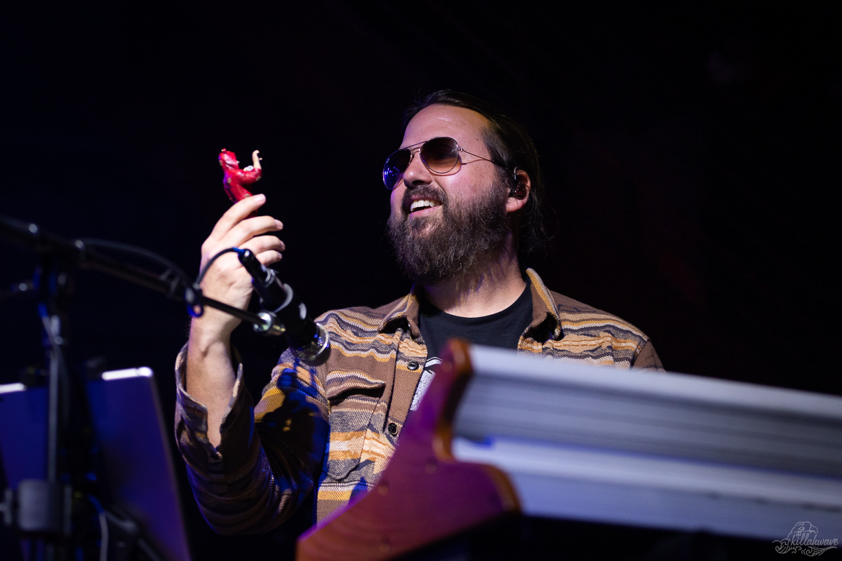 Keyboardist Nate Wilson and his trophy | Brooklyn Bowl