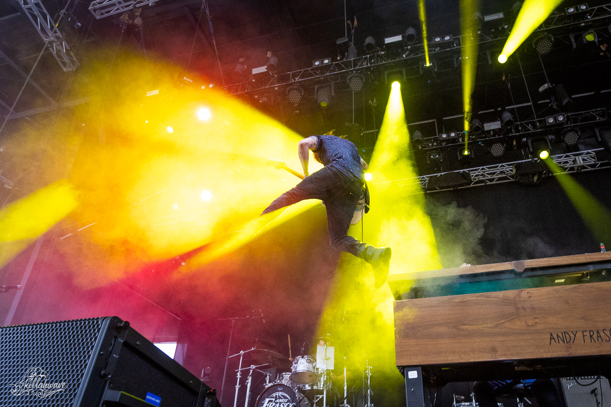 Guitarist Shawn Eckels caught air | Peach Music Festival