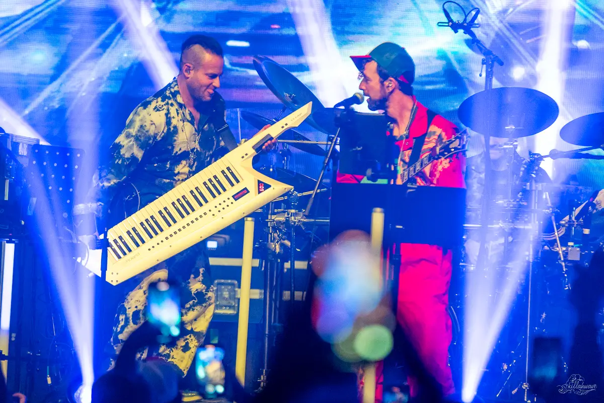 Aron Magner on the keytar and Cloudchord | Webster Hall