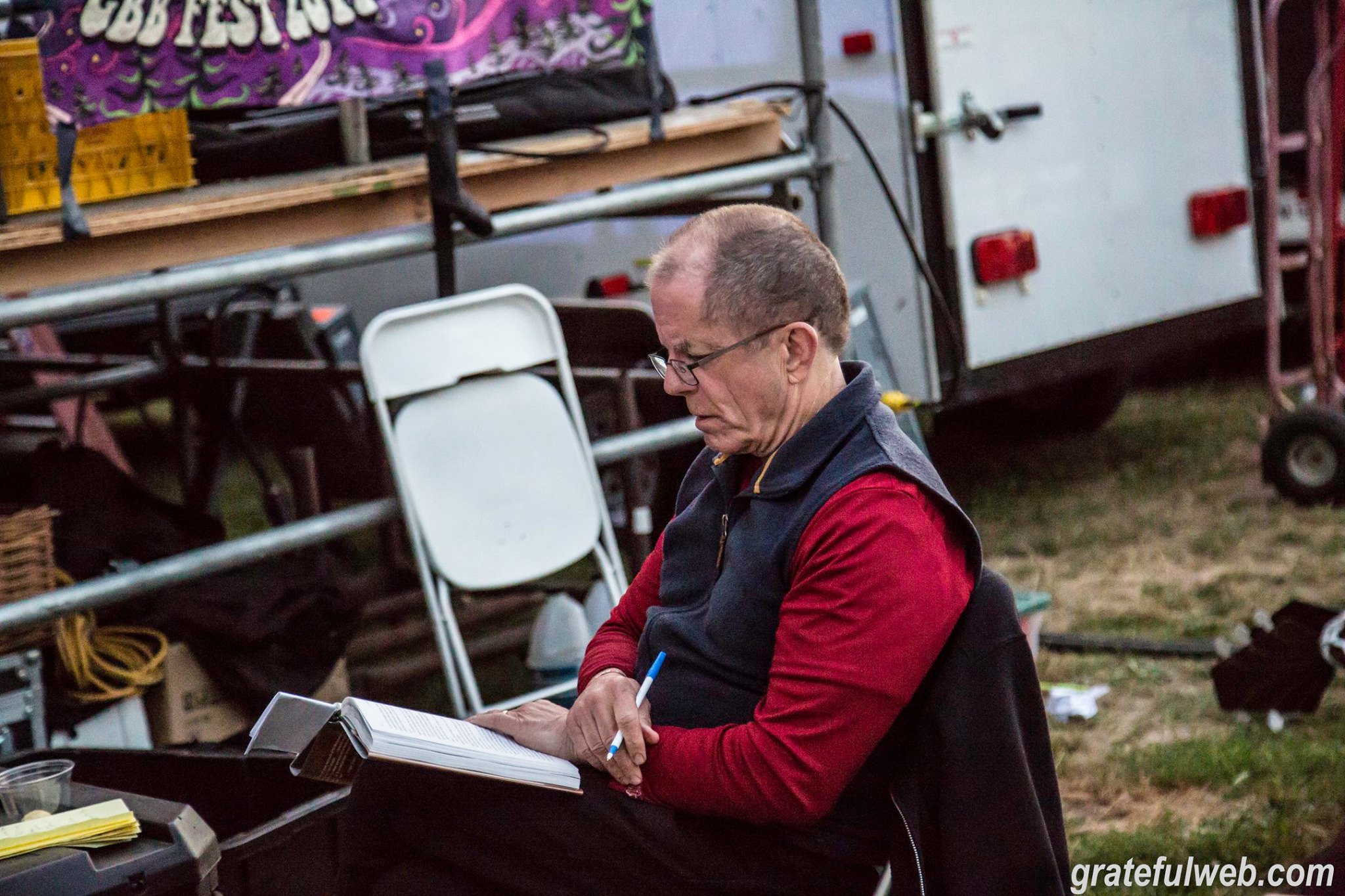 Dennis McNally backstage at GBB Fest 2017