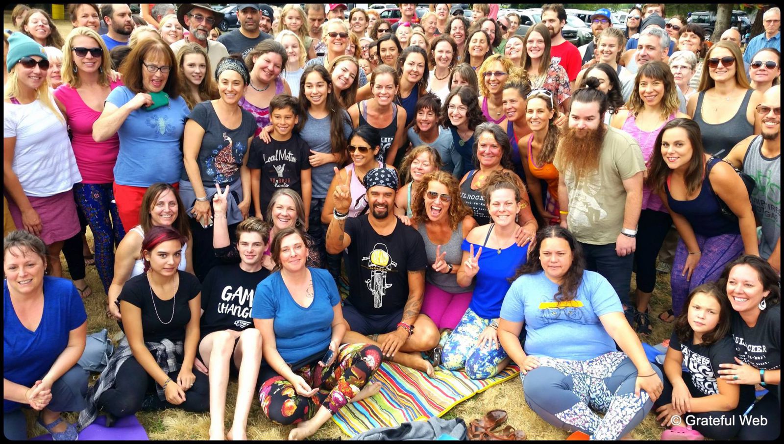 Yoga class with Michael Franti