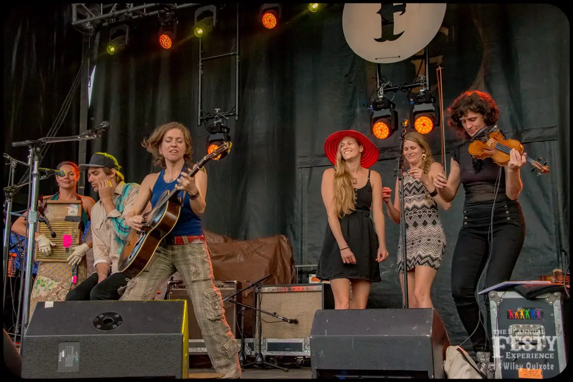 Ani DiFranco with members of Elephant Revival and The Shook Twins | The Festy Experience