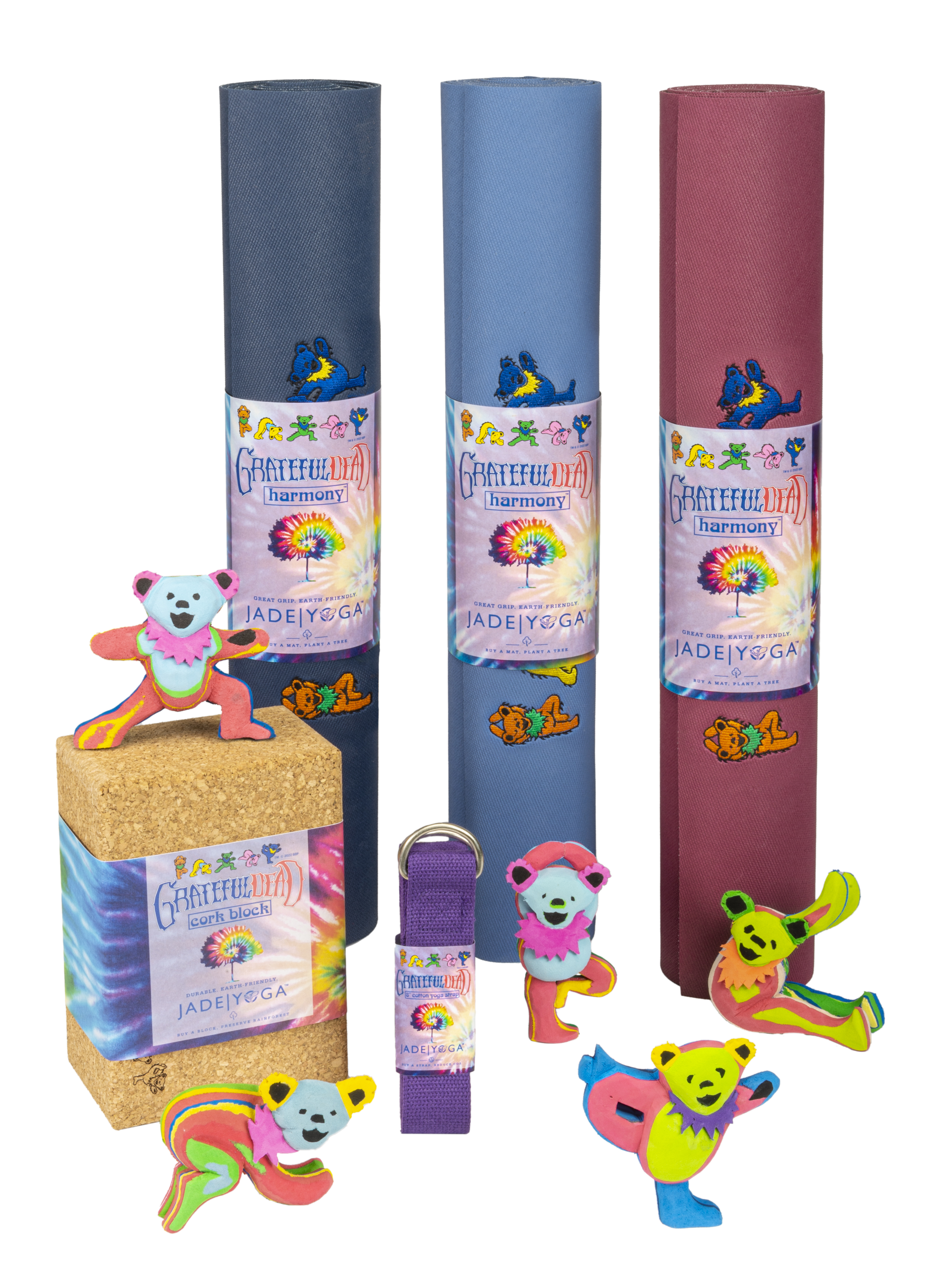 Nature’s Best Yoga Mat with Dancing Yogi Bears – the perfect gift for the Deadhead in your life