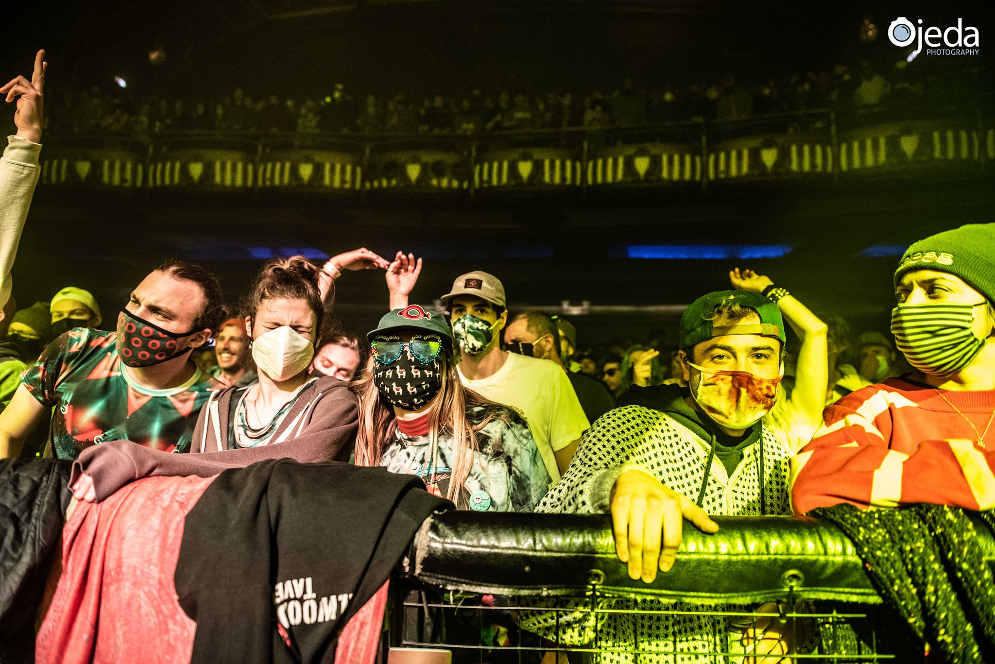 Goose fans masked up and ready to ring in the New Year | Photo by Daniel Ojeda