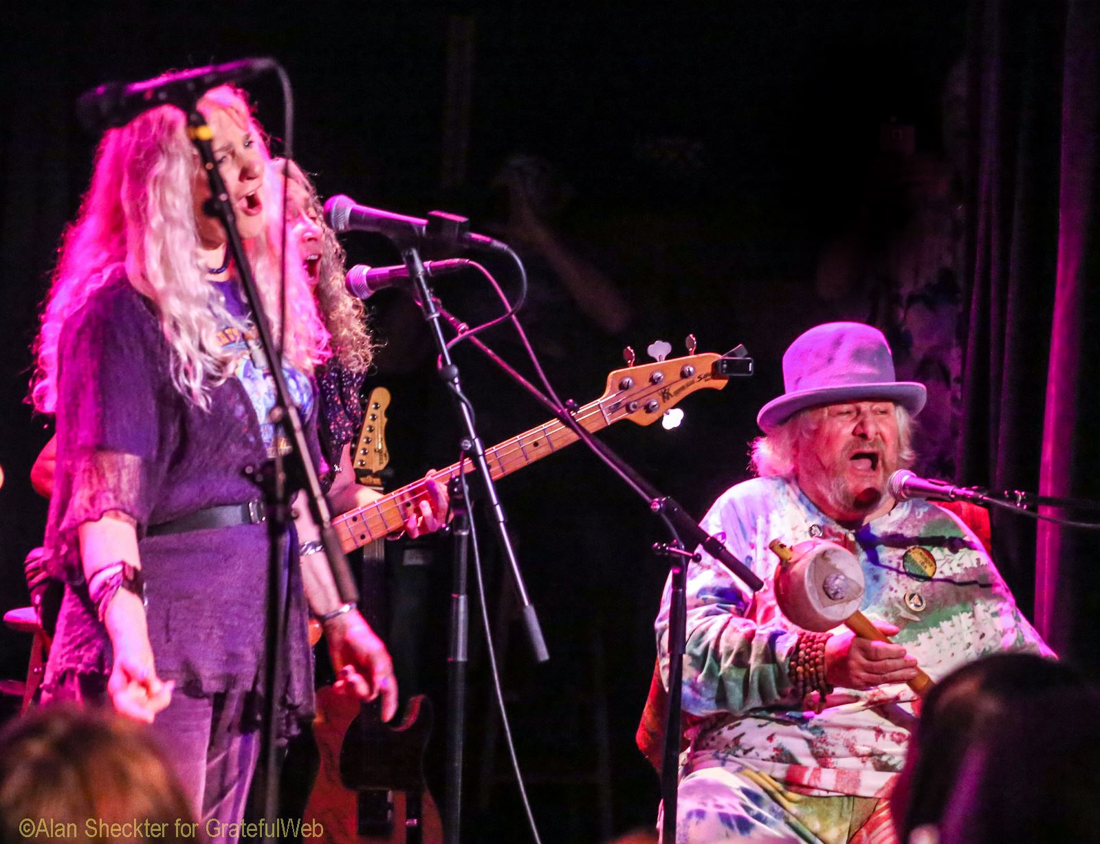 Denise Kaufman and Diana Vitalich with Wavy Gravy | Mill Valley, CA