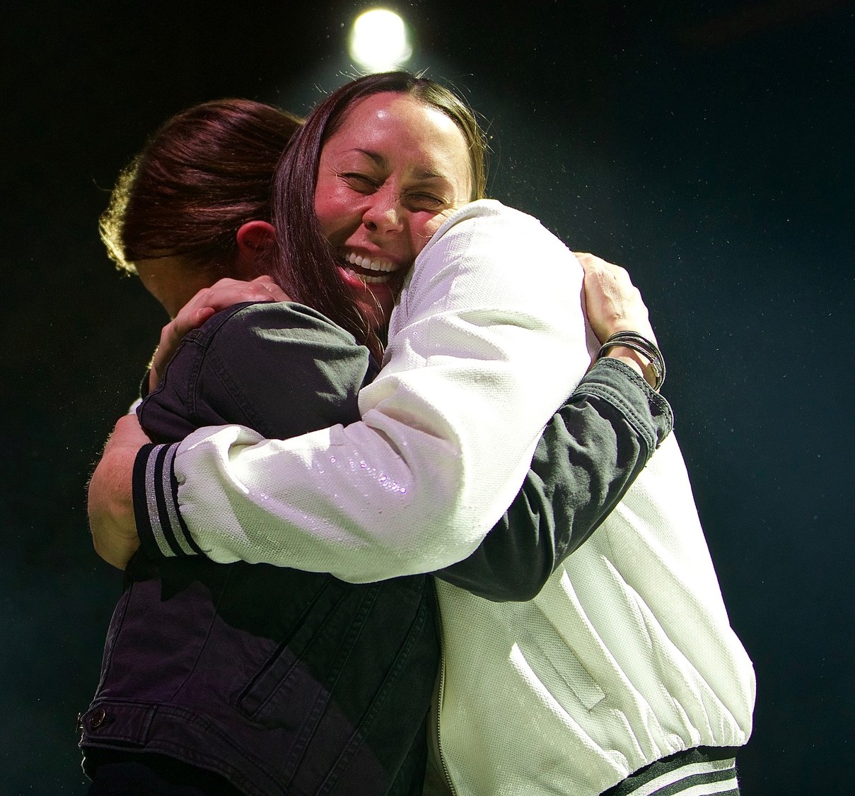 Holly and Marco with lots of hugs and smiles in Denver