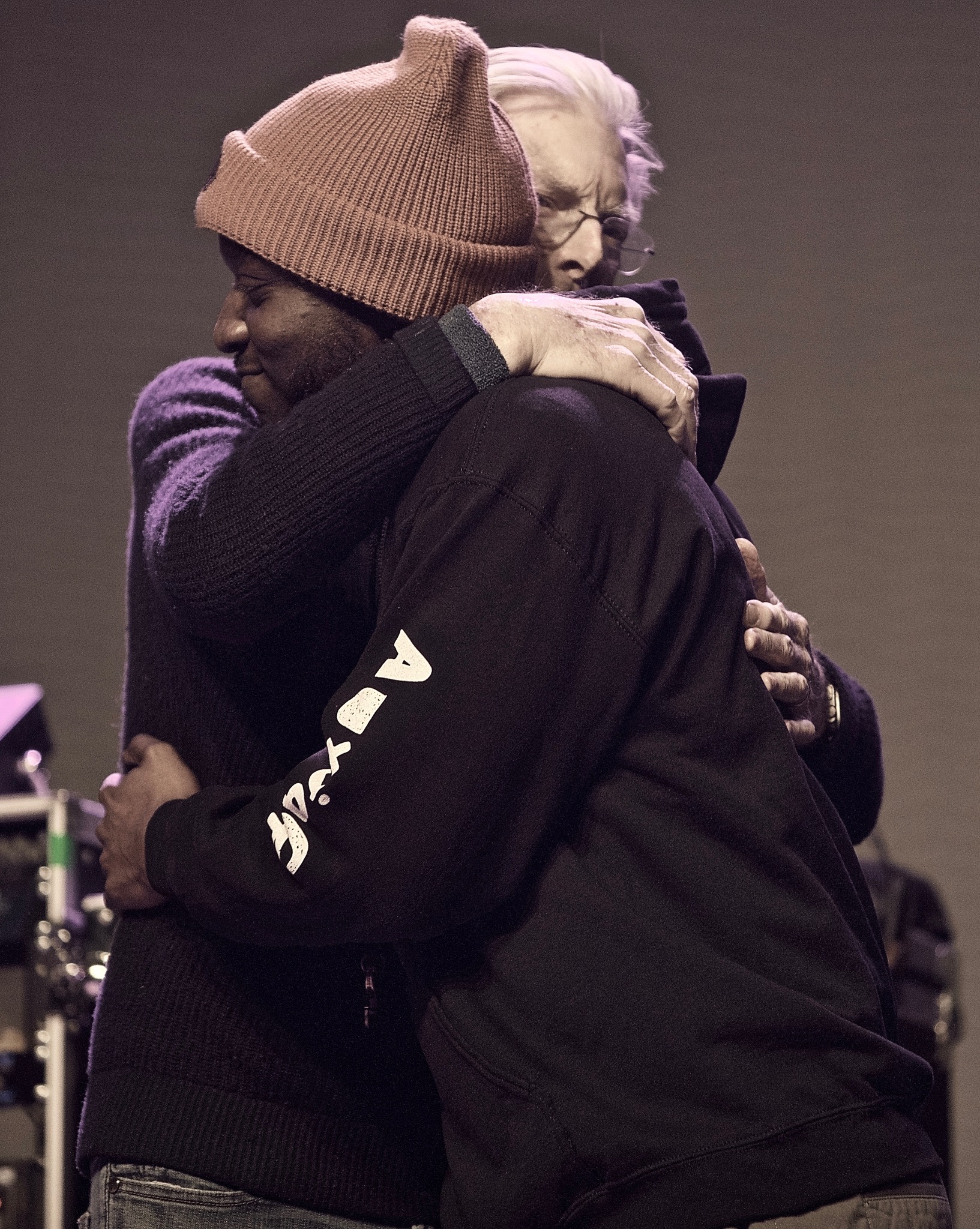 Phil giving a big hug to James Casey | Mission Ballroom