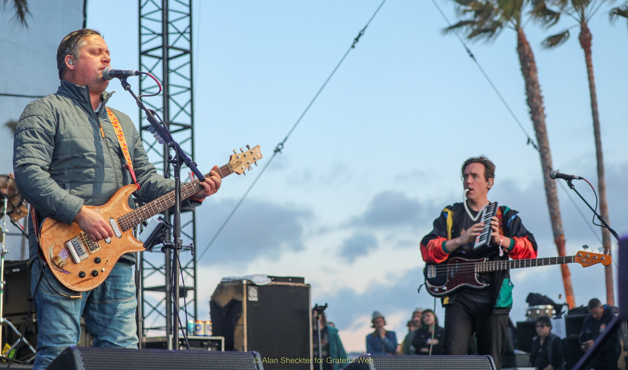 Isaac Brock (left) and Tom Peloso of Modest Mouse