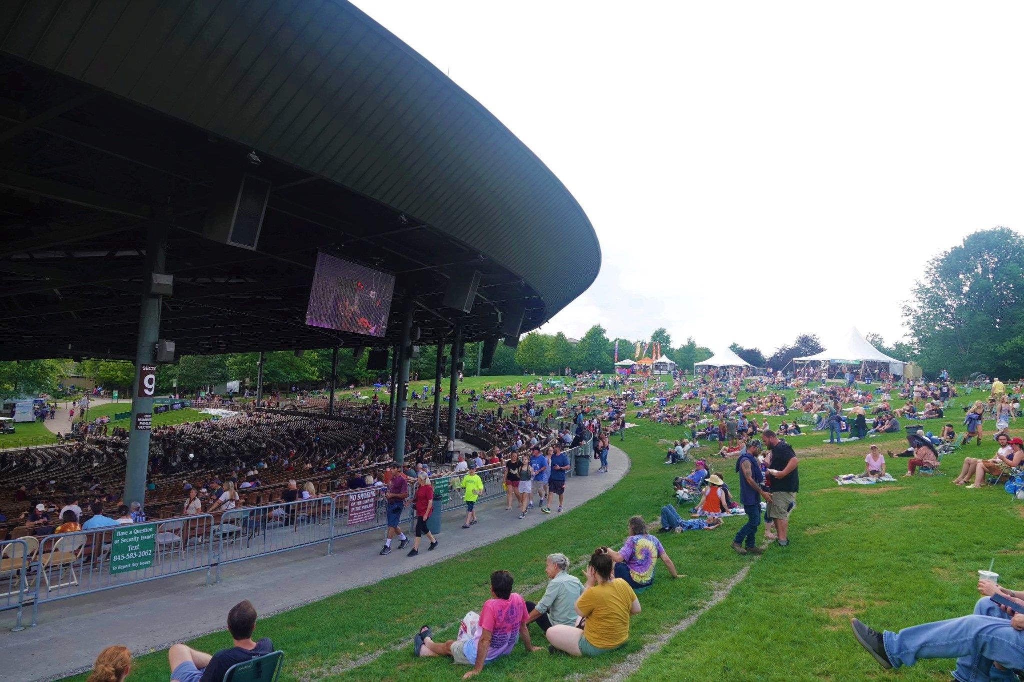 Early in the day at the well maintained & supported Bethel Woods Center for the Arts