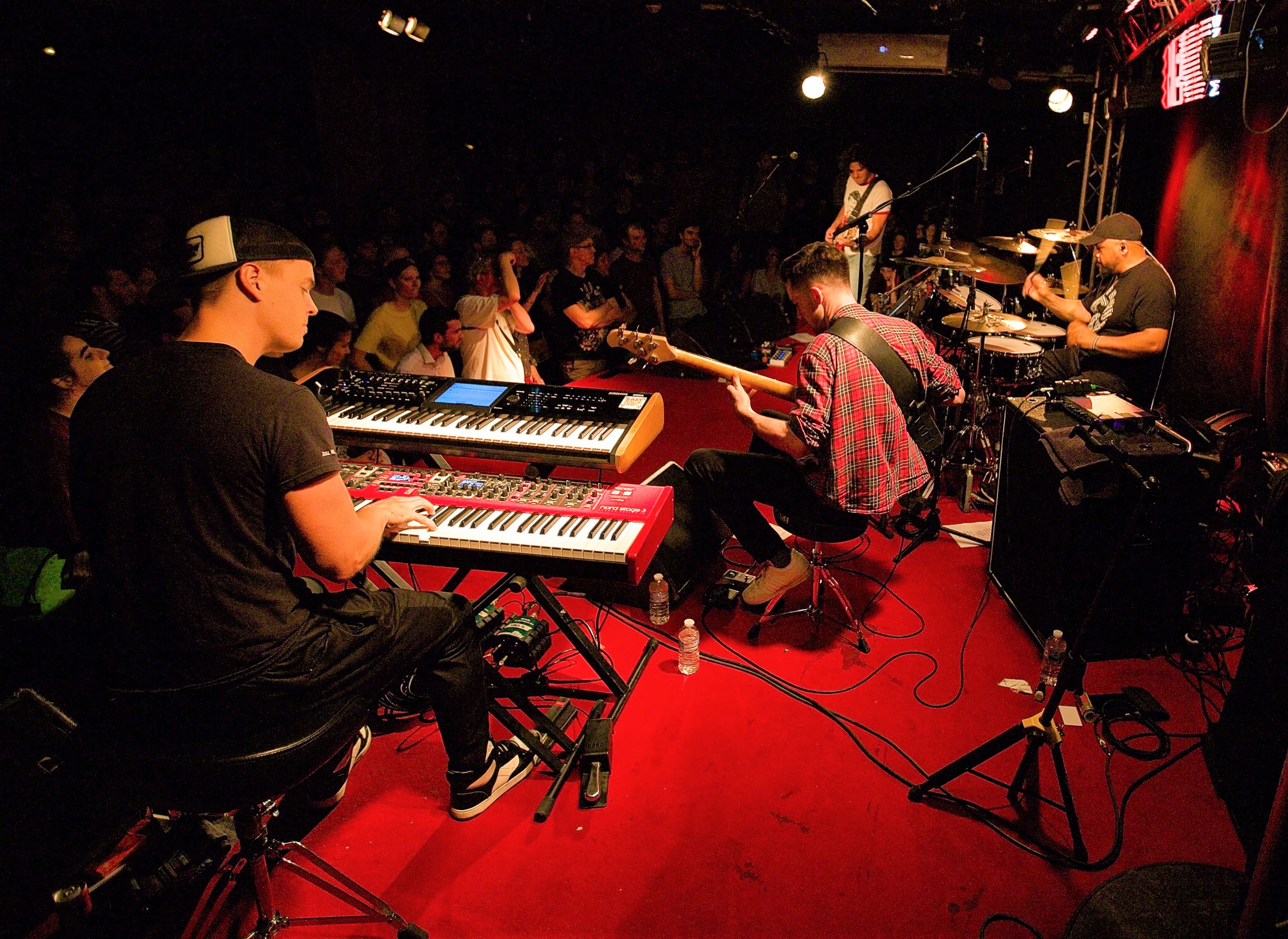 Daniel Porter on keyboards,  JT Thomas on drums, and Eoin Walsh on bass