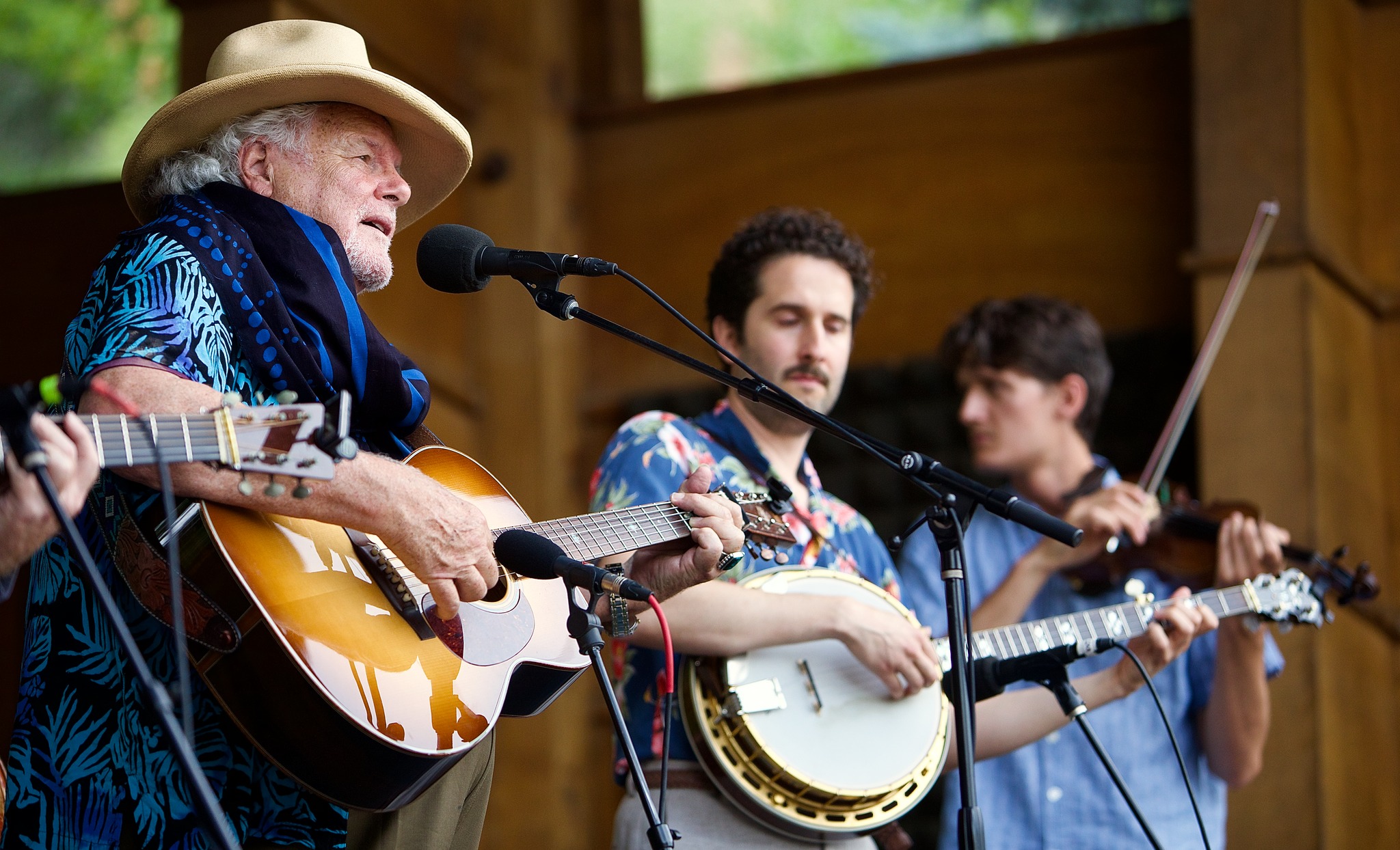 Peter Rowan, Max Wareham, and Julian Pinelli