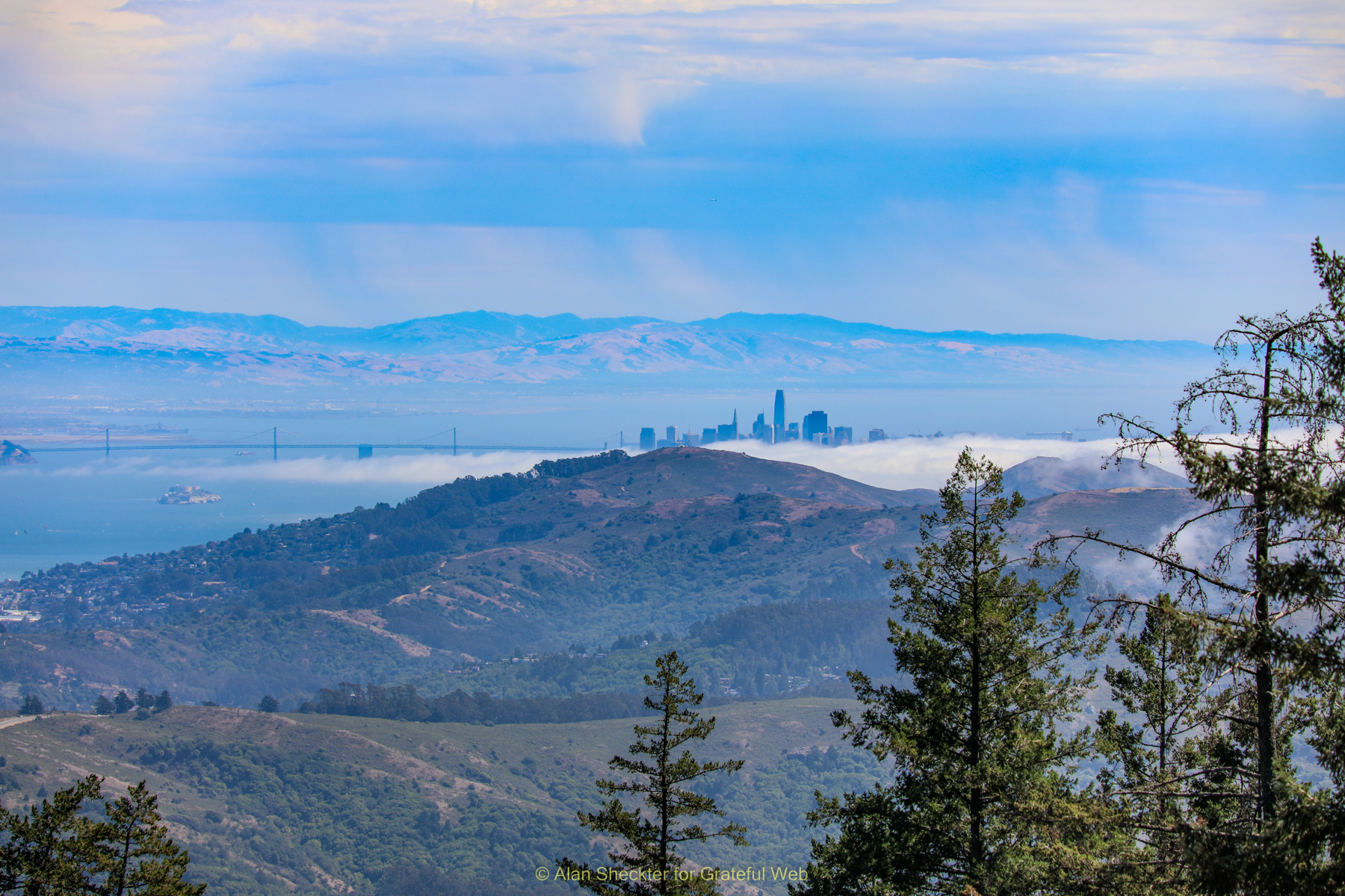 On Mount Tamalpais overlooking the Bay Area