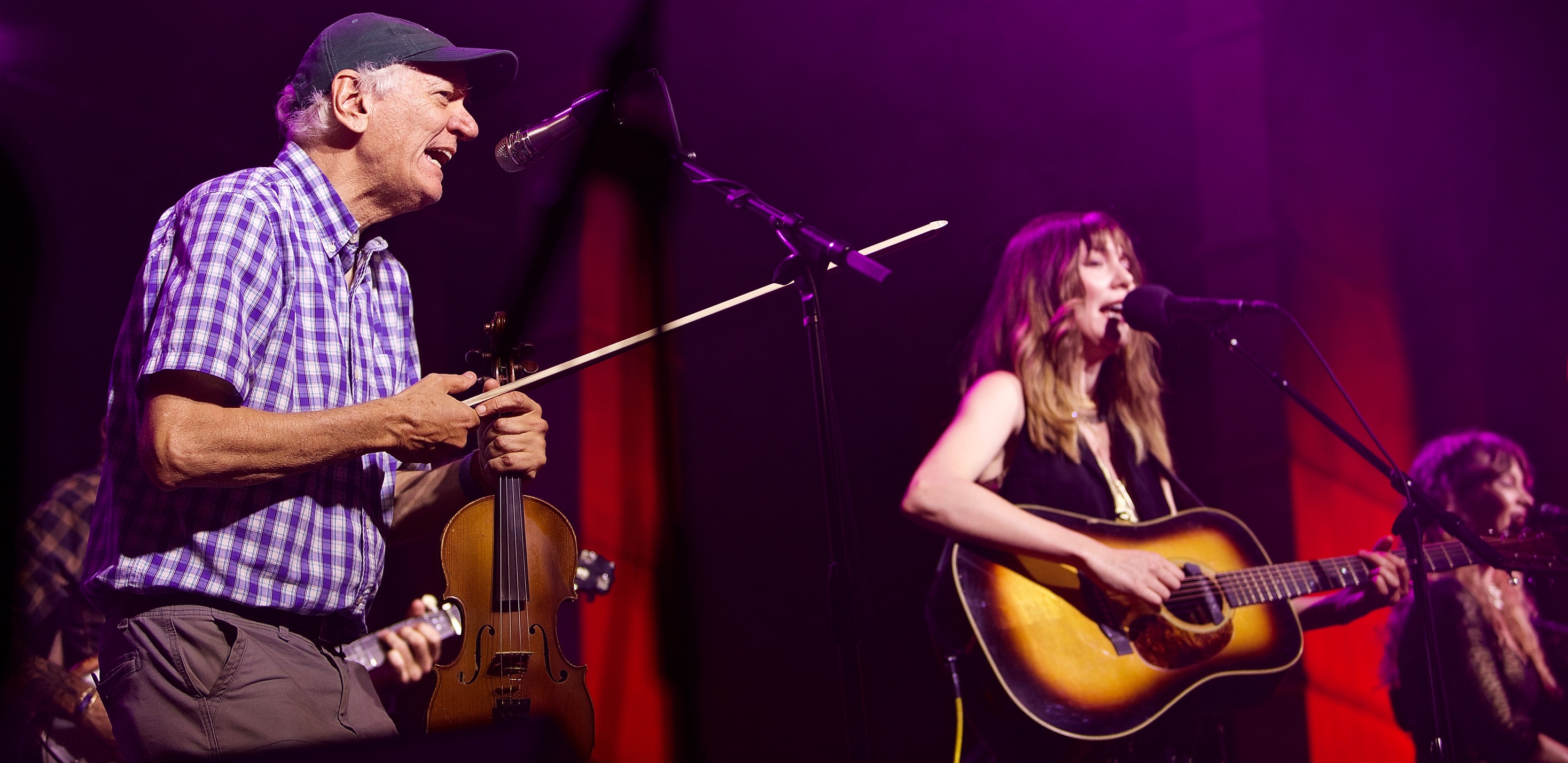 Jack Tuttle with his daugher, Molly Tuttle at RockyGrass