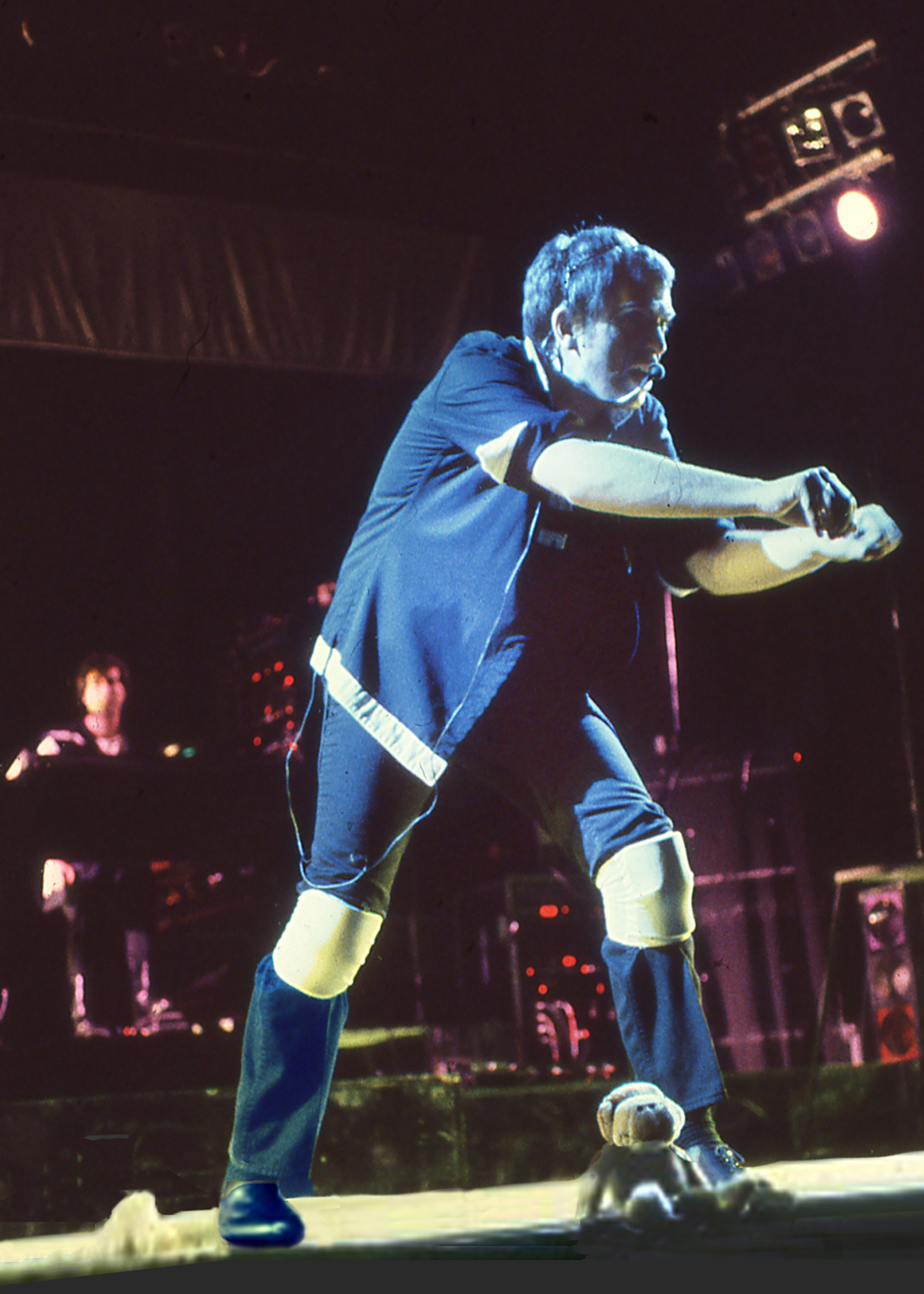 "The Family and the Fishing Net" | Peter Gabriel | Bloomington IN, 1982 | Photo: Sam A. Marshall