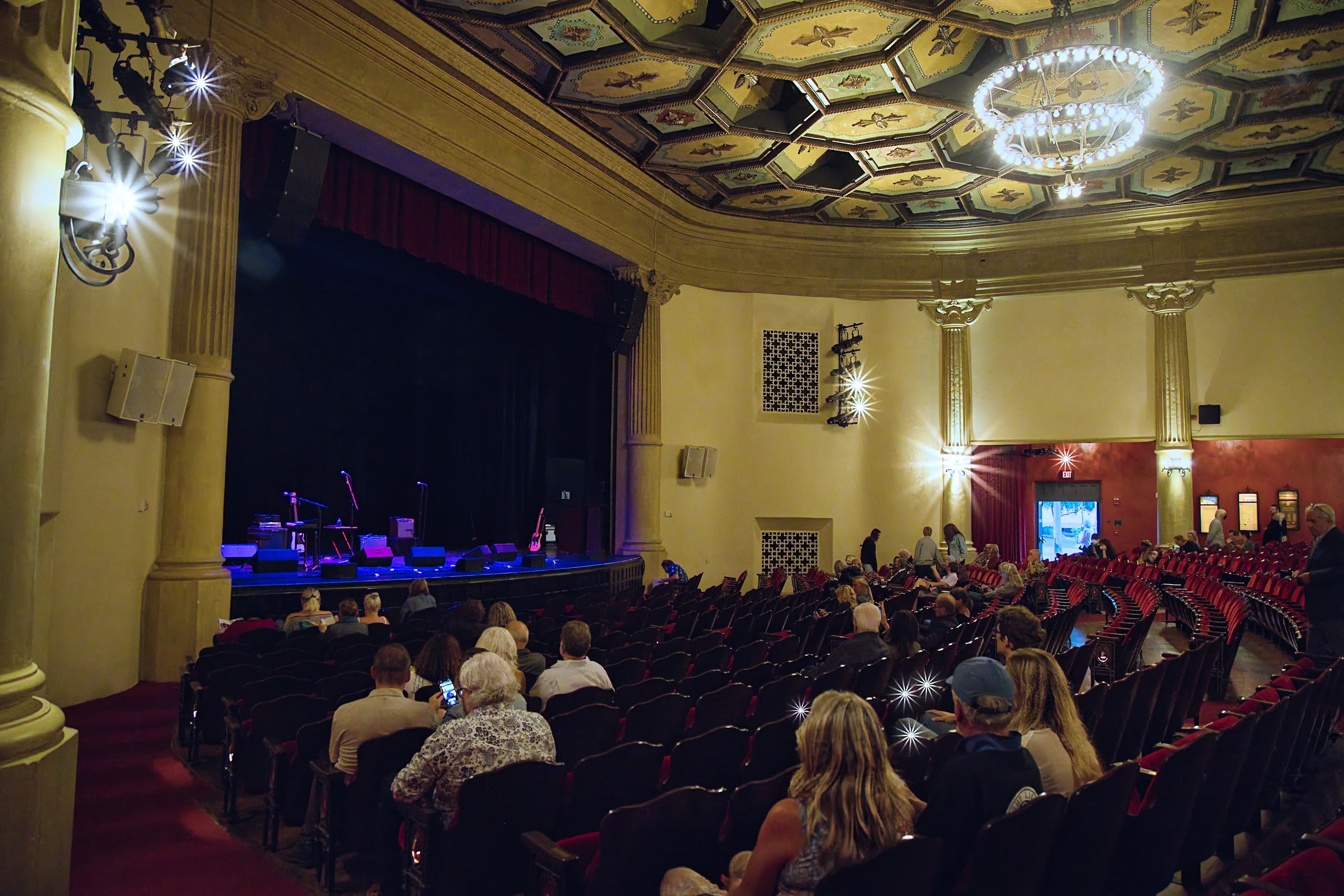 inside the Lobero Theatre before the show