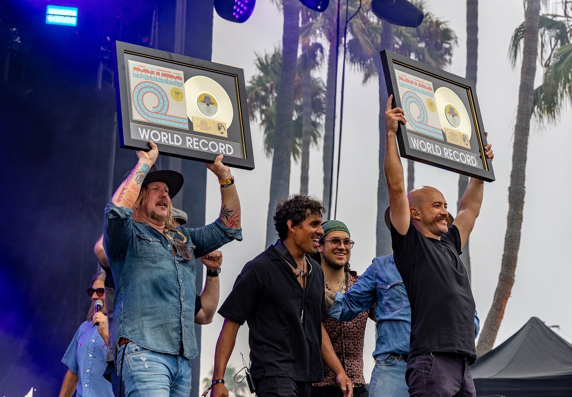 Devon Allman Project & Donavon Frankenreiter celebrates their World Record at BeachLife Ranch Festival!