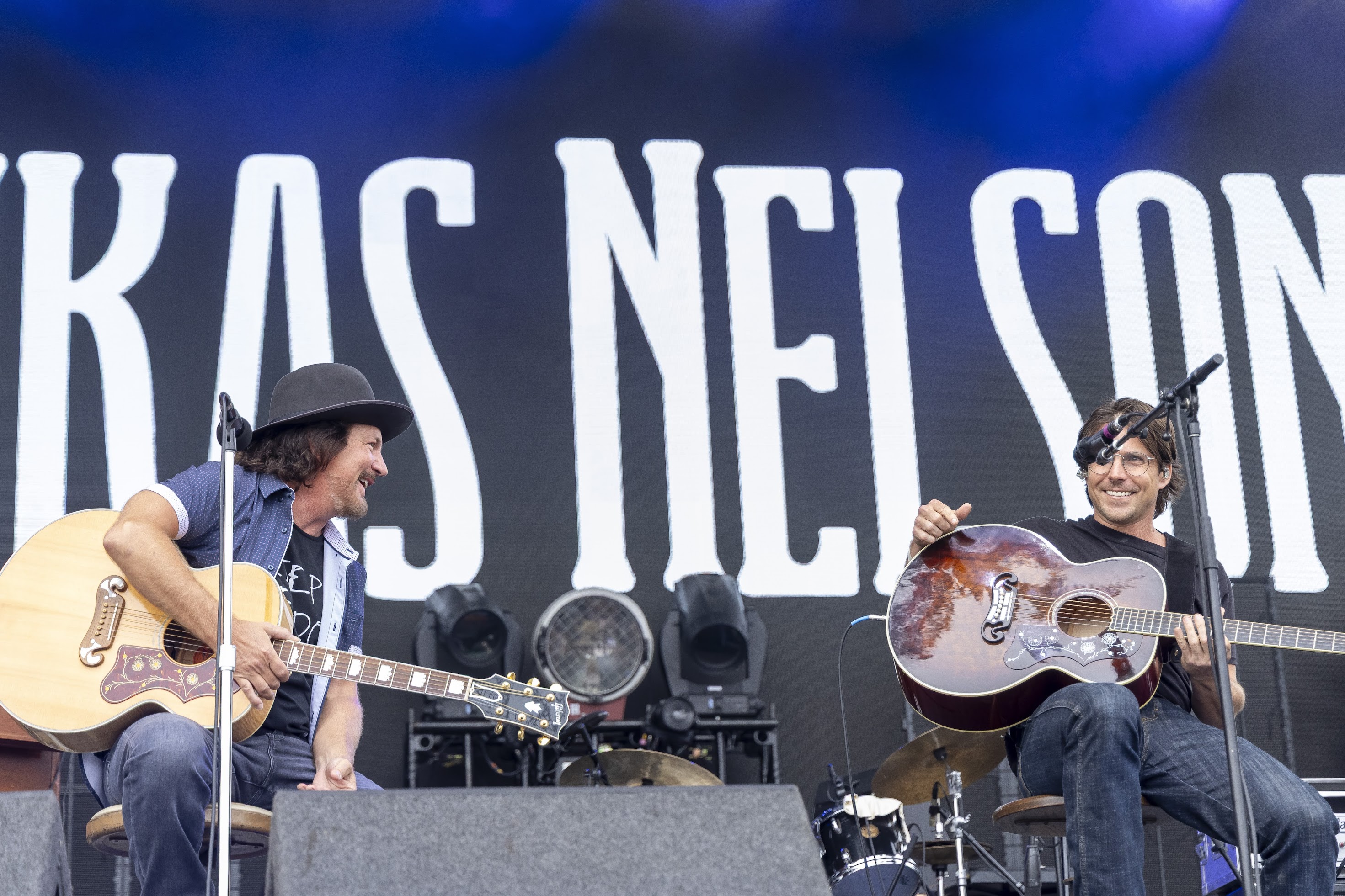 Eddie Vedder and Lukas Nelson