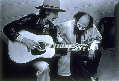 Bob Dylan and Allen Ginsberg (photo credit: Elsa Dorfman)