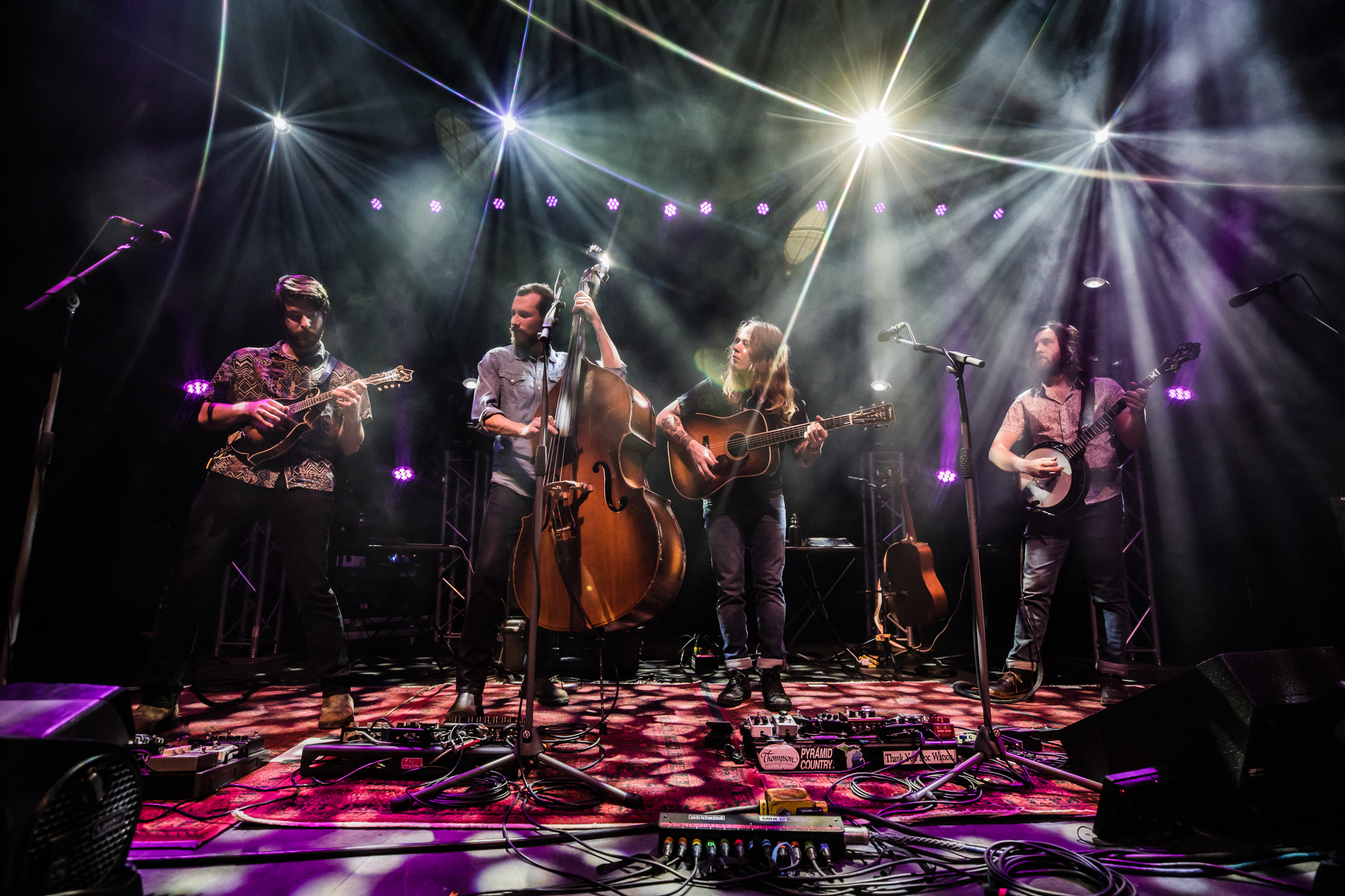 Jarrod Walker,  Royal Masat, Billy Strings, and Billy Failing