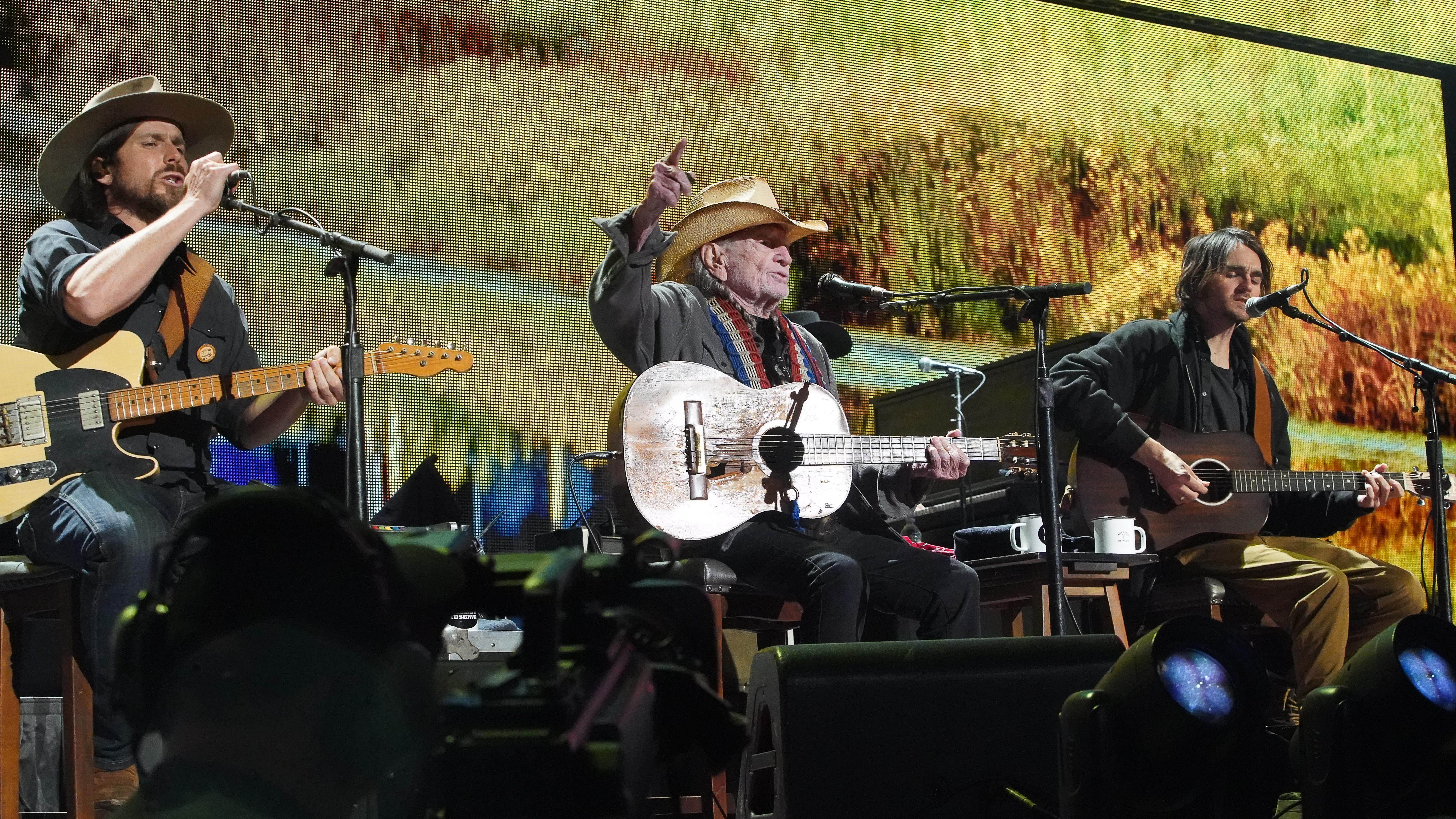 Lukas Nelson, Willie Nelson, and Micah Nelson