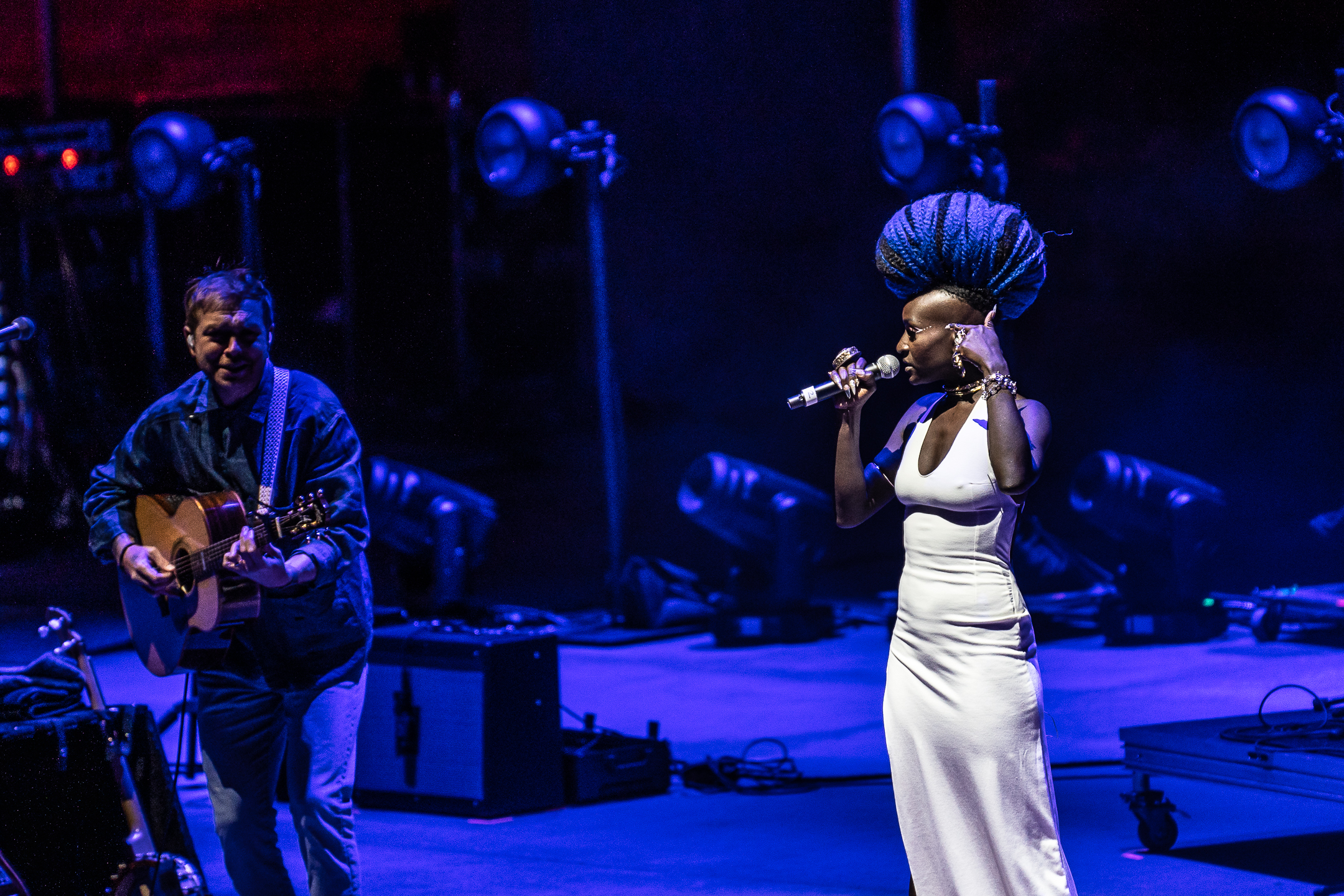 Trevor brought out guest and co-creator, Marieme Red Rocks Amphitheatre