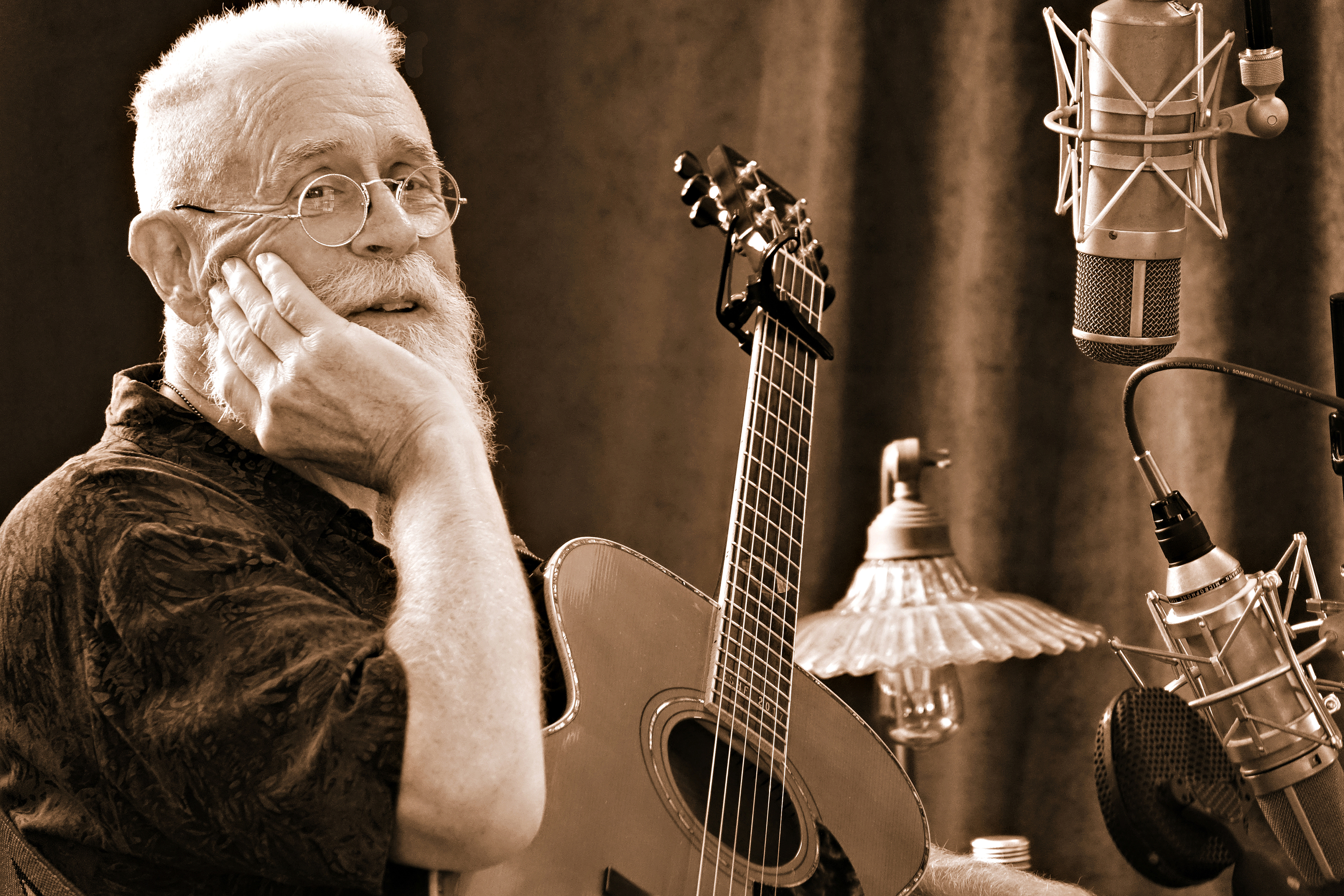 Bruce Cockburn in the studio | Photo: Daniel Keebler