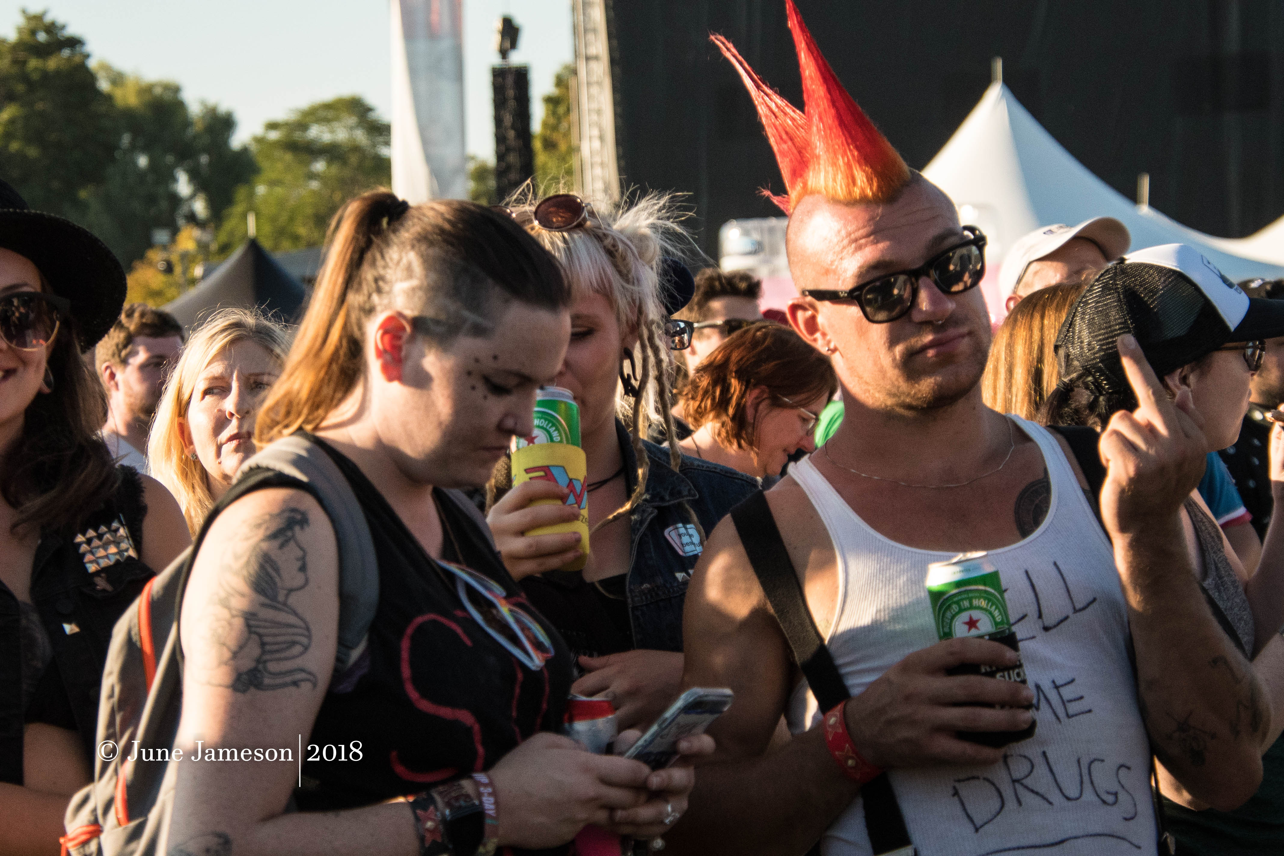 The punks take over the park.