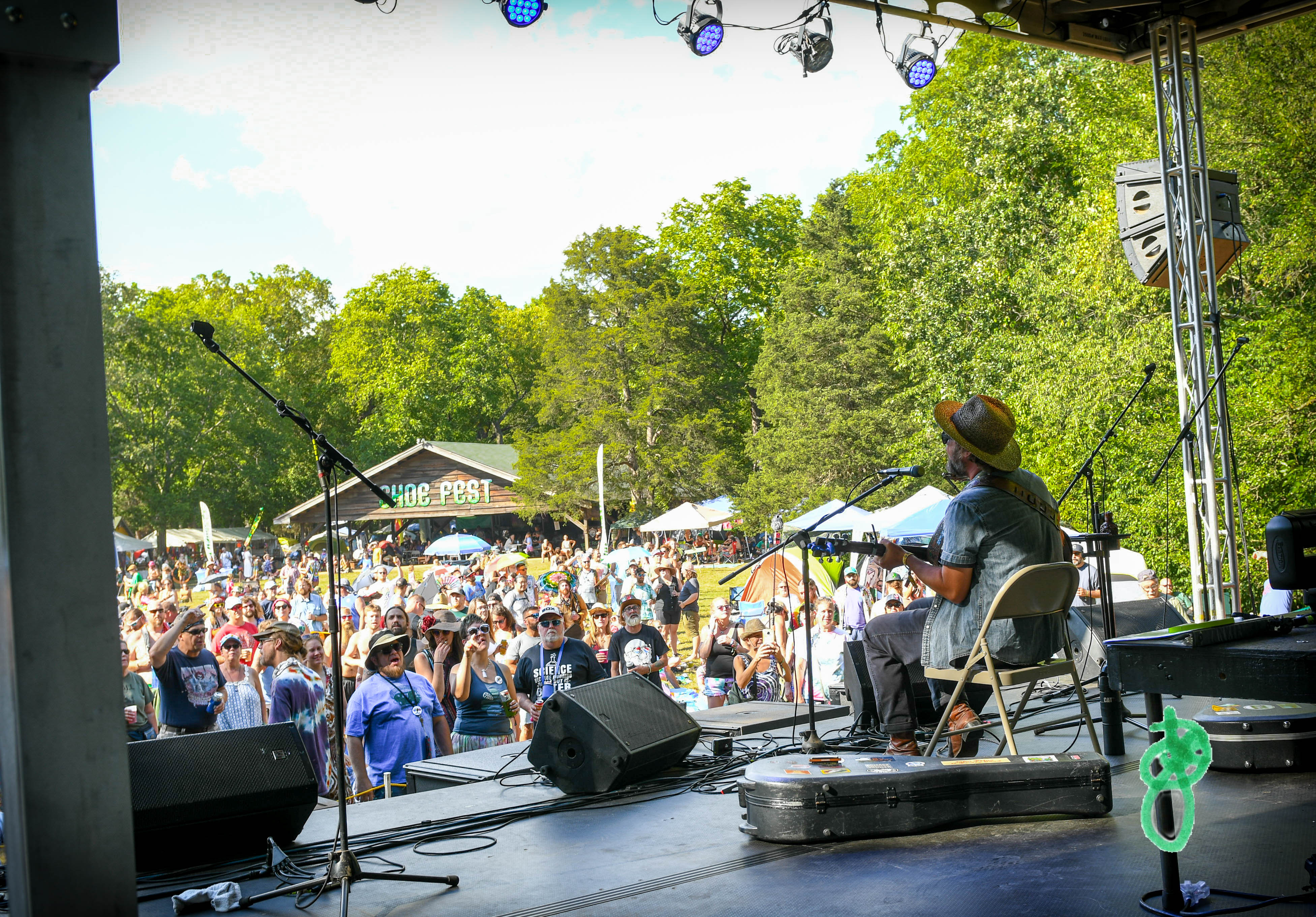 Chicago Farmer sharing stories with the Shoe Fest crowd 2021