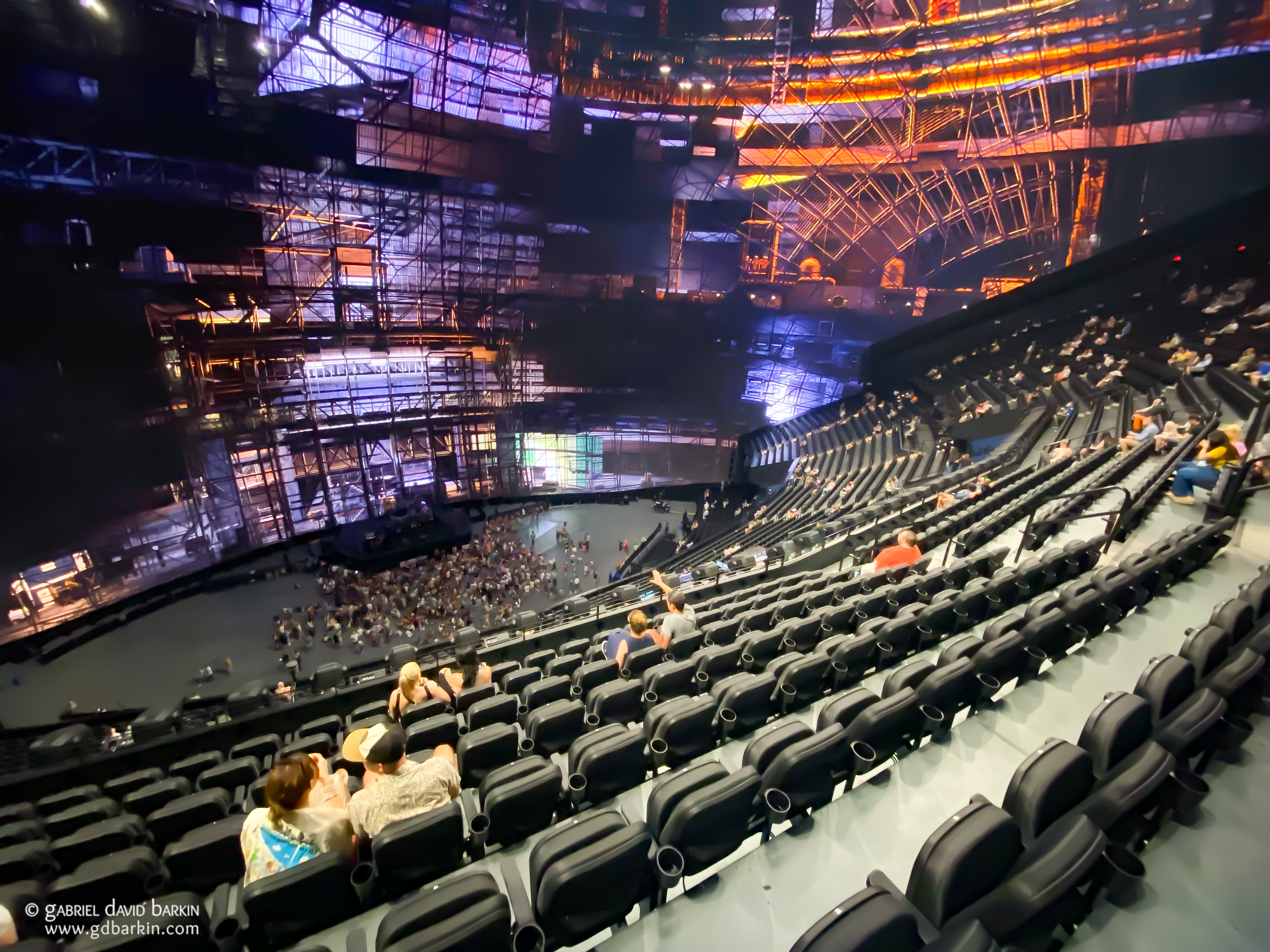 fans filing in before the show | Las Vegas, NV
