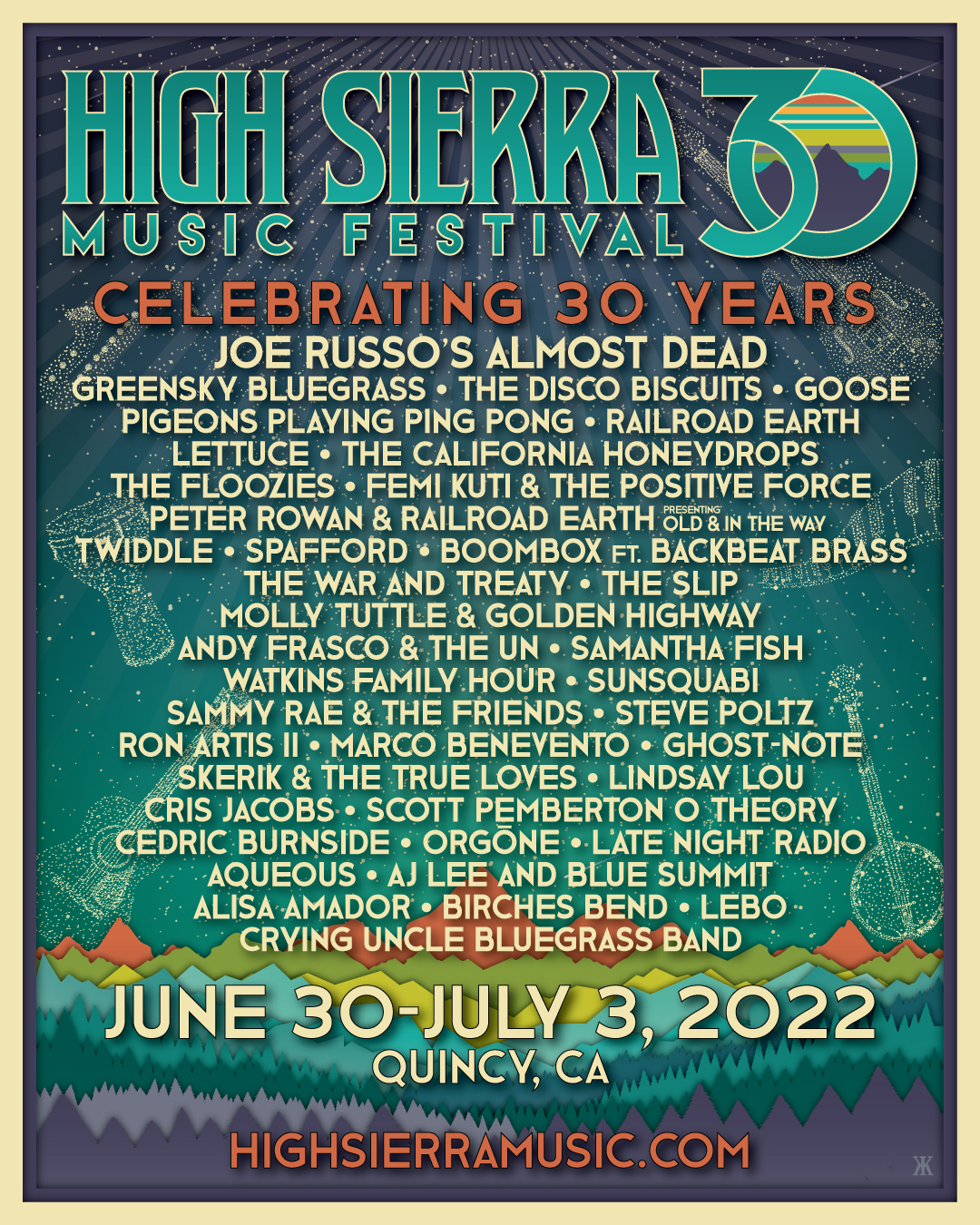 High Sierra Music Festival Makes Triumphant Return for 30th Anniversary