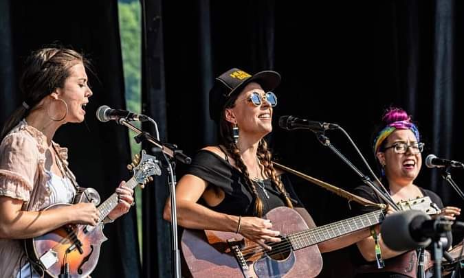 Sierra Hull, Lindsay Lou, and Melody Walker - photo by Matt Ruppert