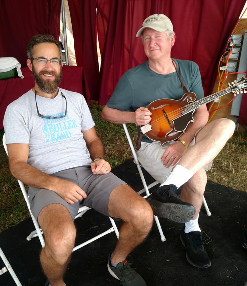 Alan Bartram & Jeff White relaxing before the Earls set