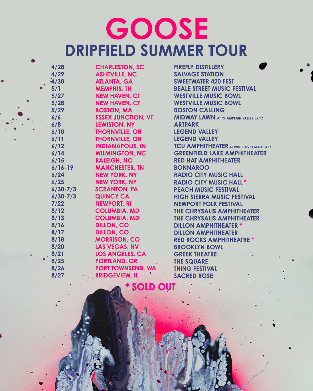 Goose Summer Tour