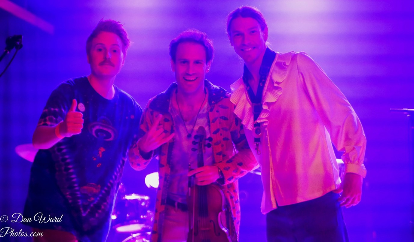 Hot Like Mars' Patrick Walsh with Aaron and Josh