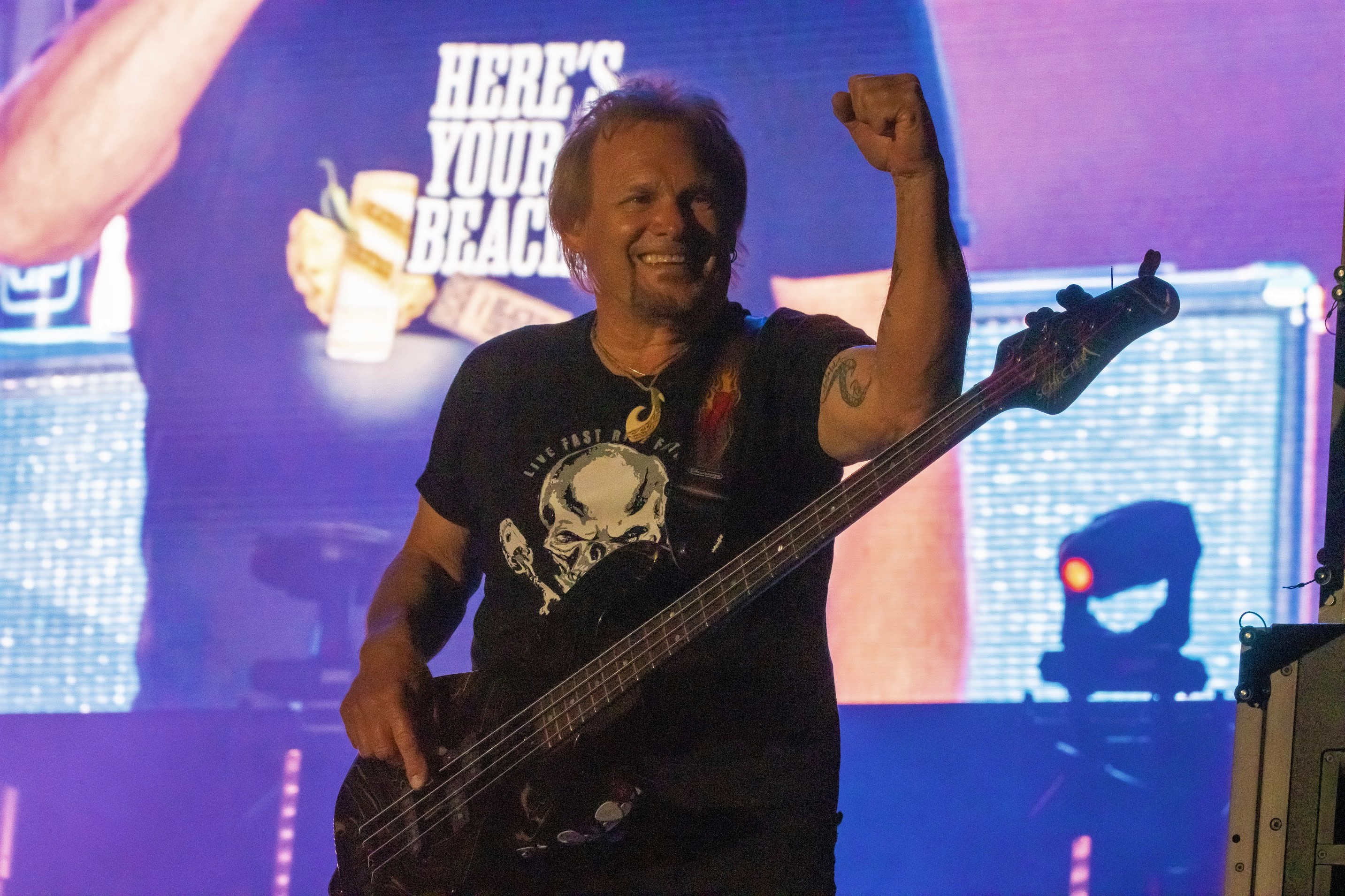 Michael Anthony with Sammy Hagar's band