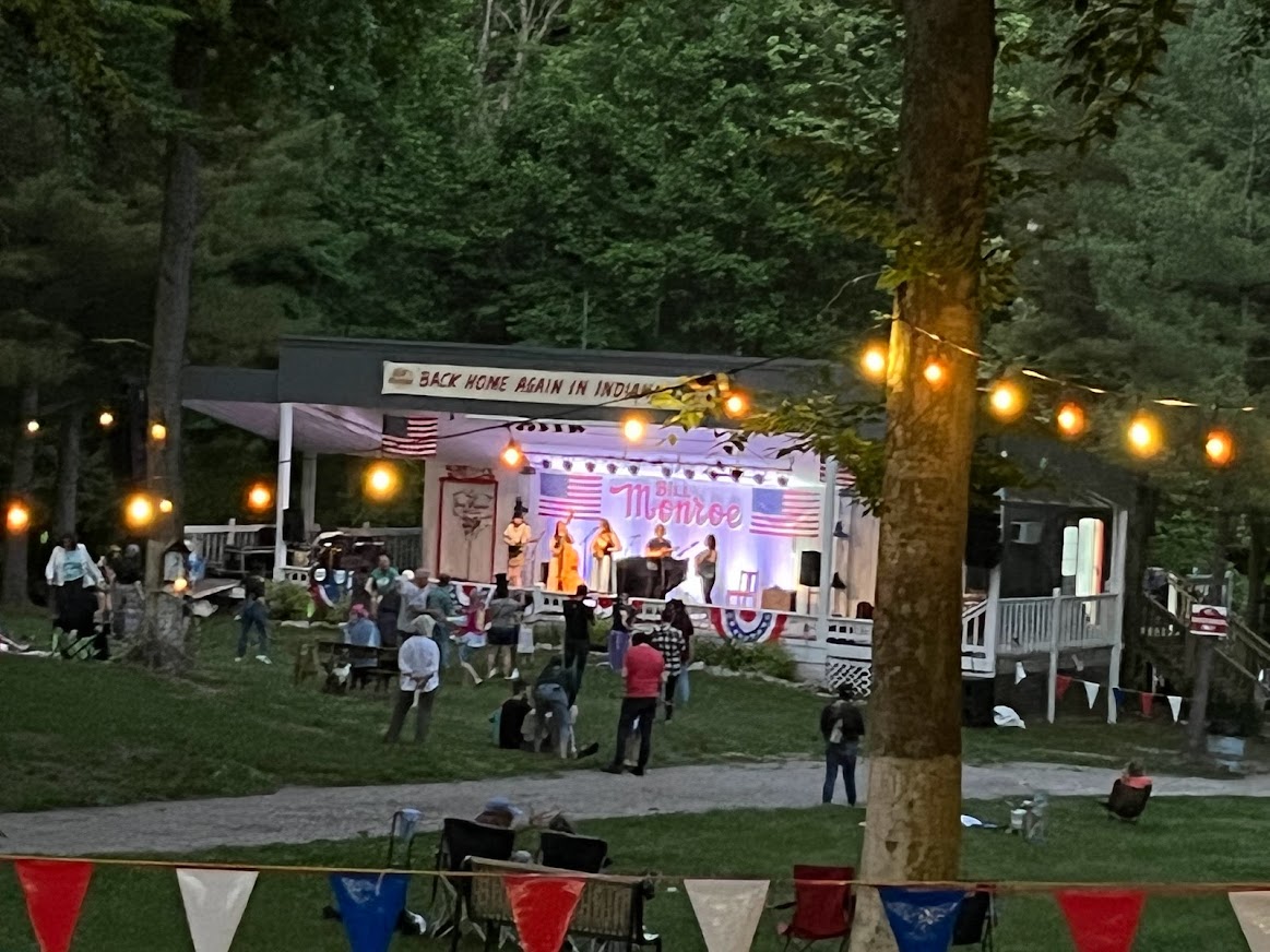 Back home in Bean Blossom, IN