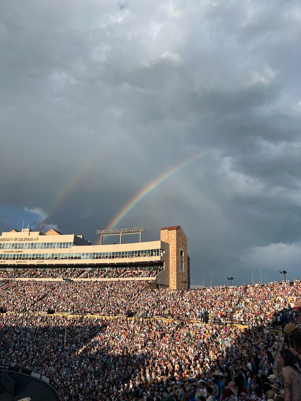 Rainbows over Folsom last night