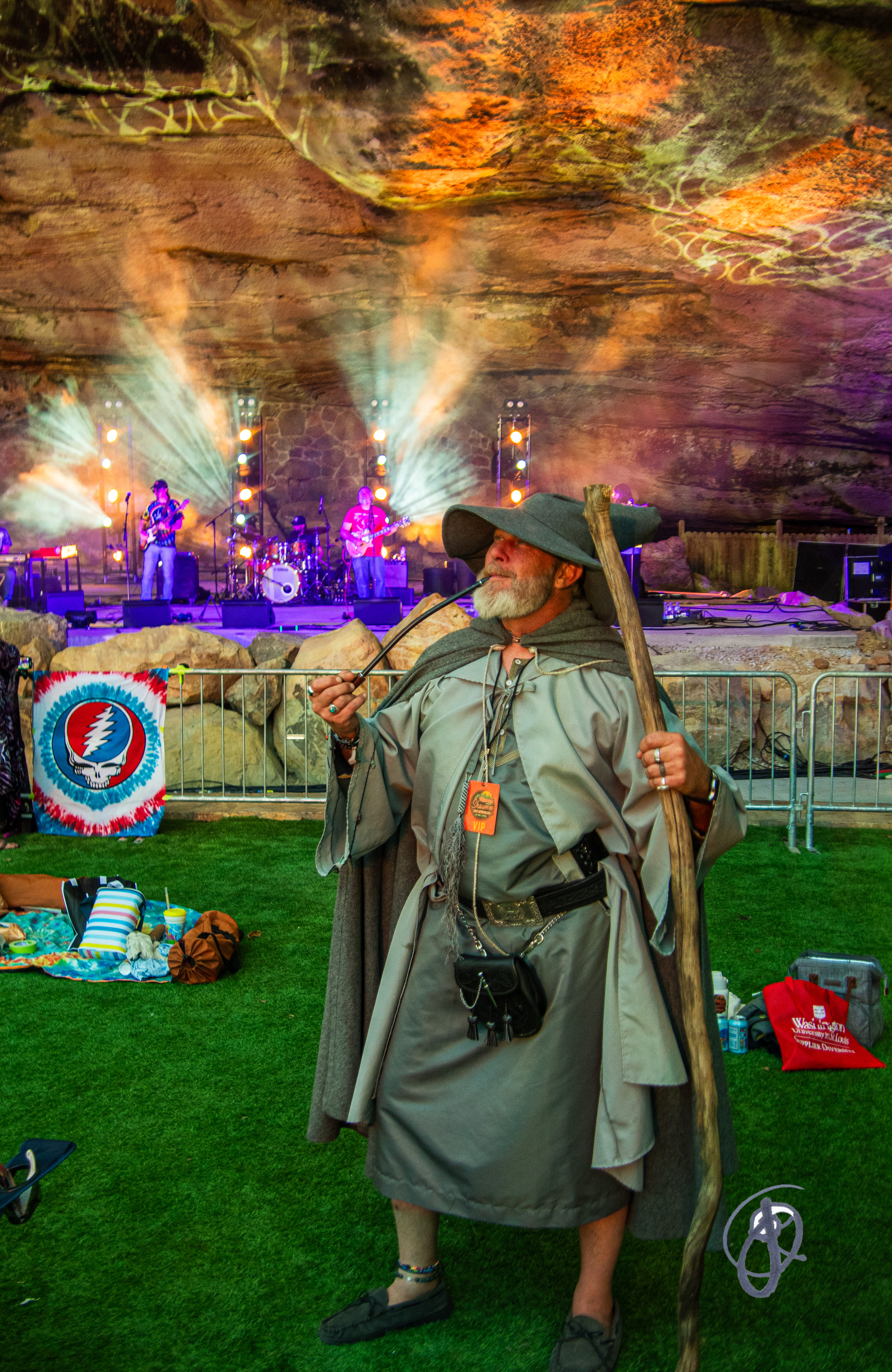 Terrapin Flyer on stage during Total Solar Eclipse | 4/8/2024