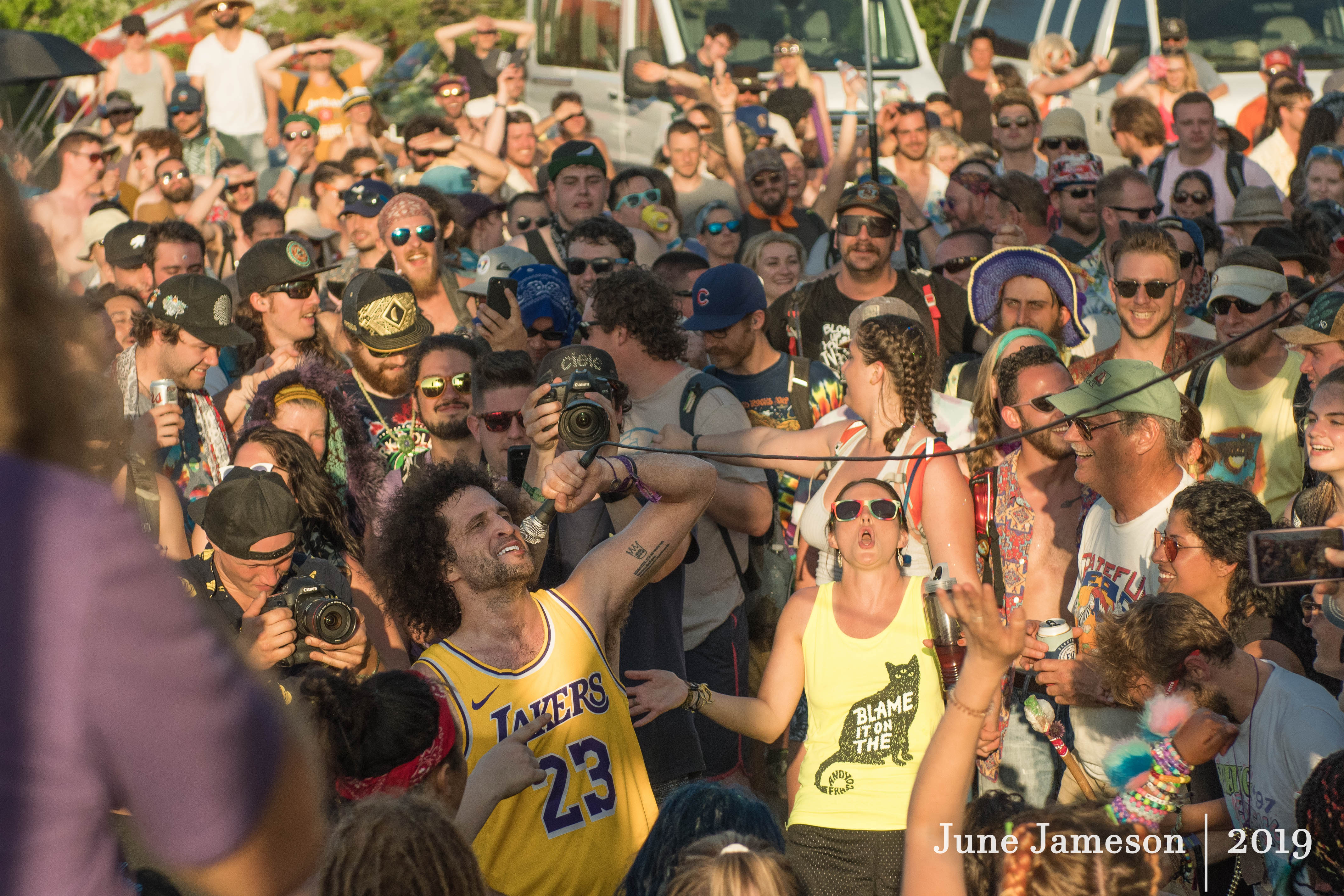 Andy Frasco in the crowd | Summer Camp 2019