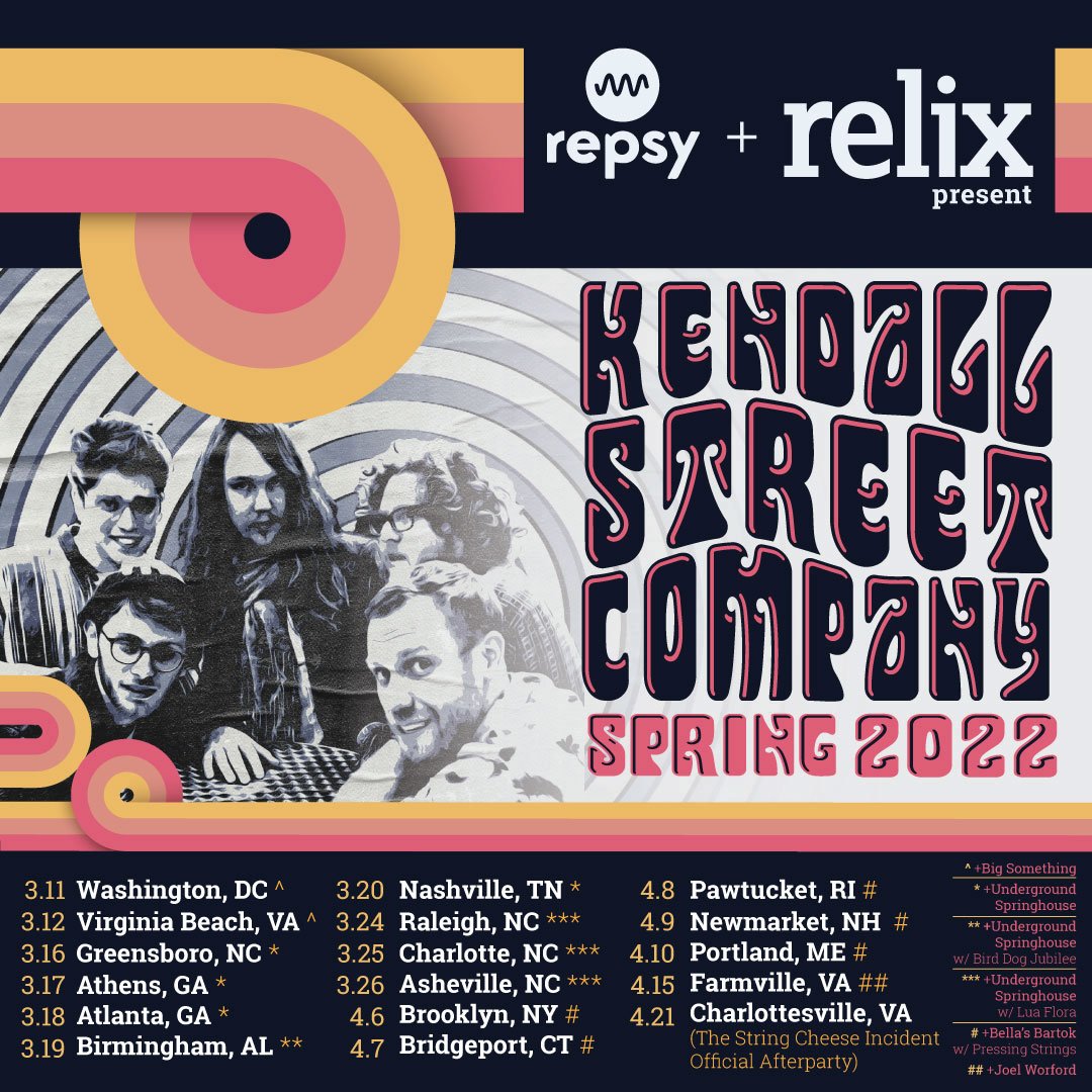 Kendall Street Company Spring 2022 Tour Dates