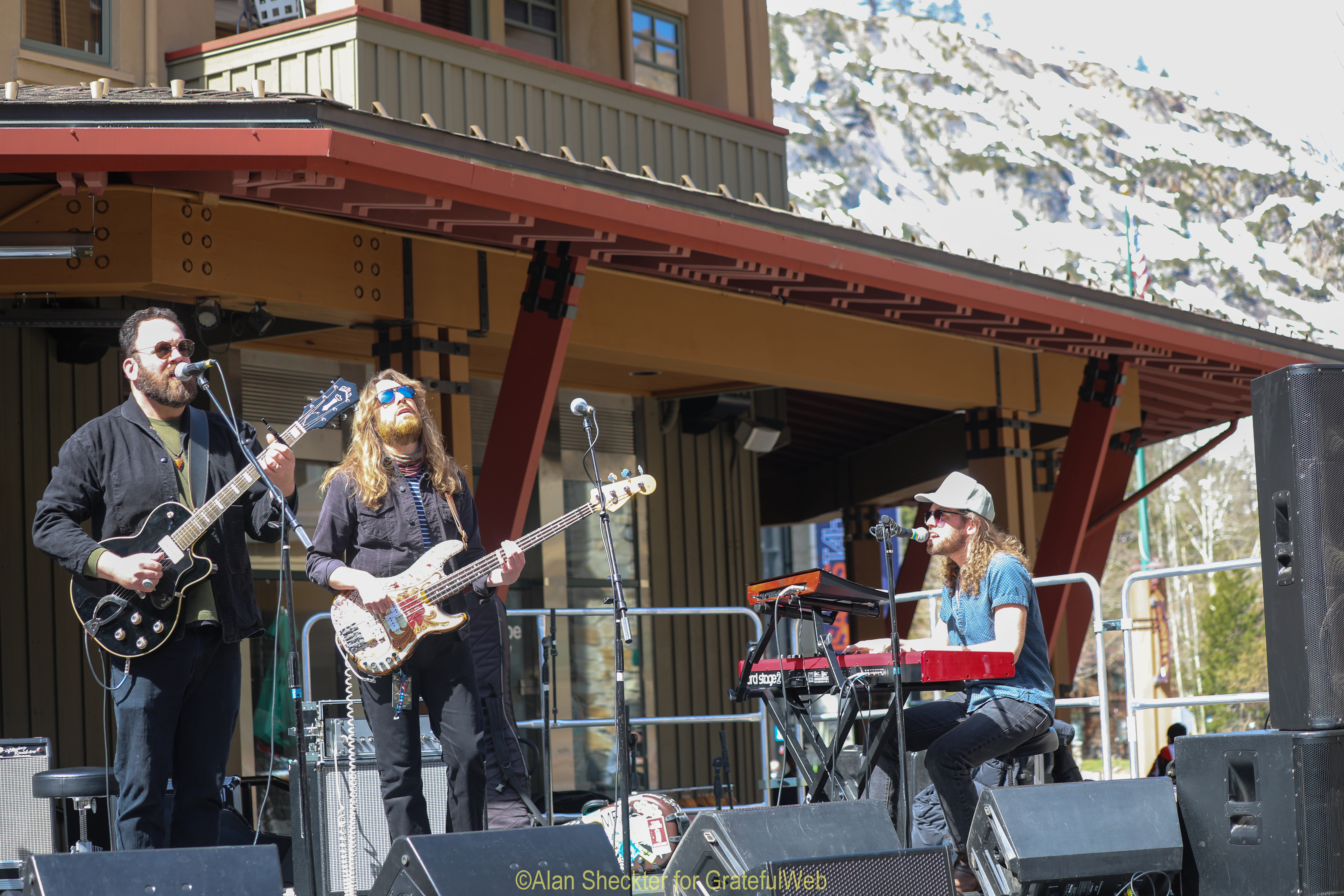 Chris Jacobs (left) on the plaza | WWG