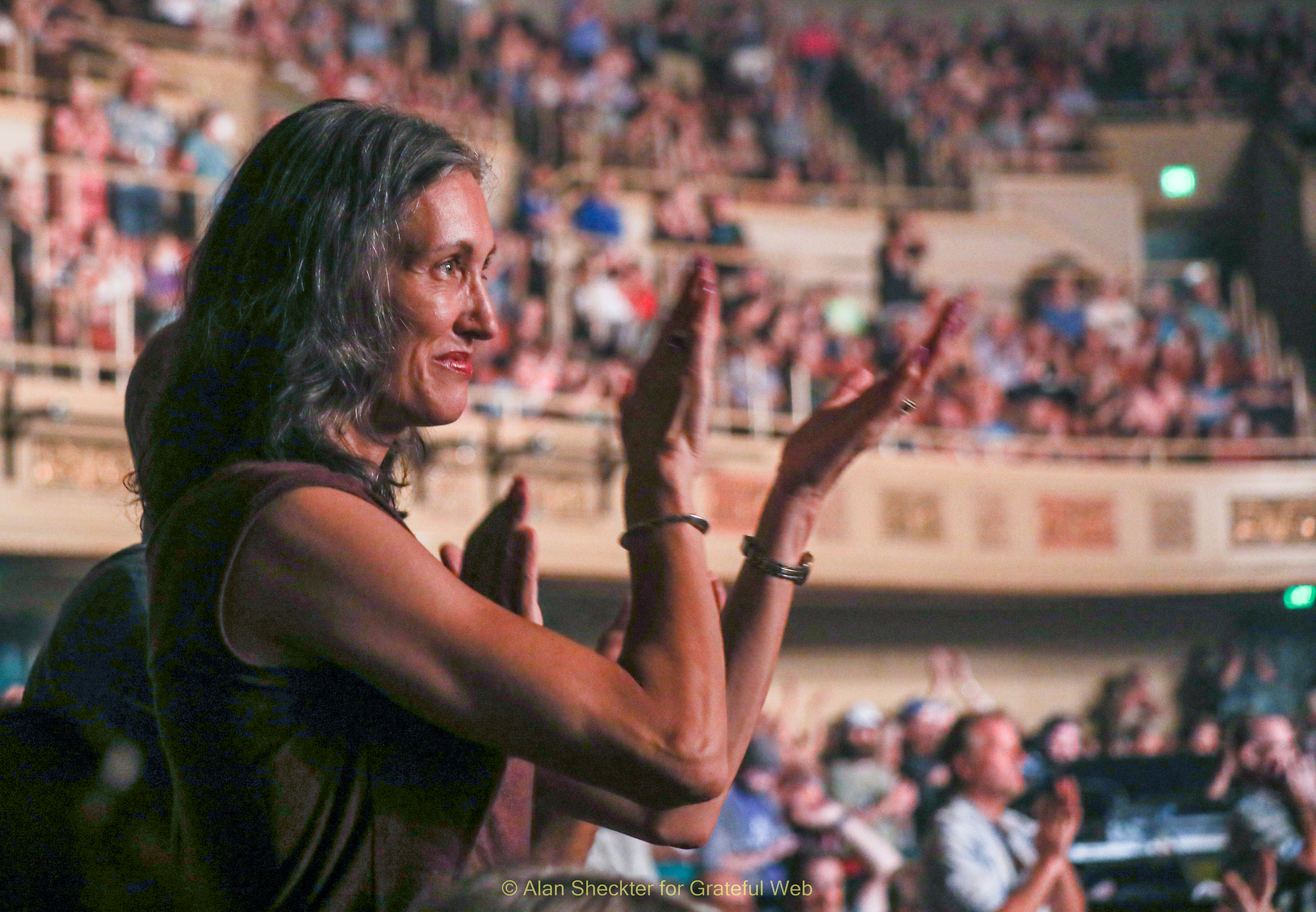 Showing appreciation during Los Lobos’ version of “Bertha”