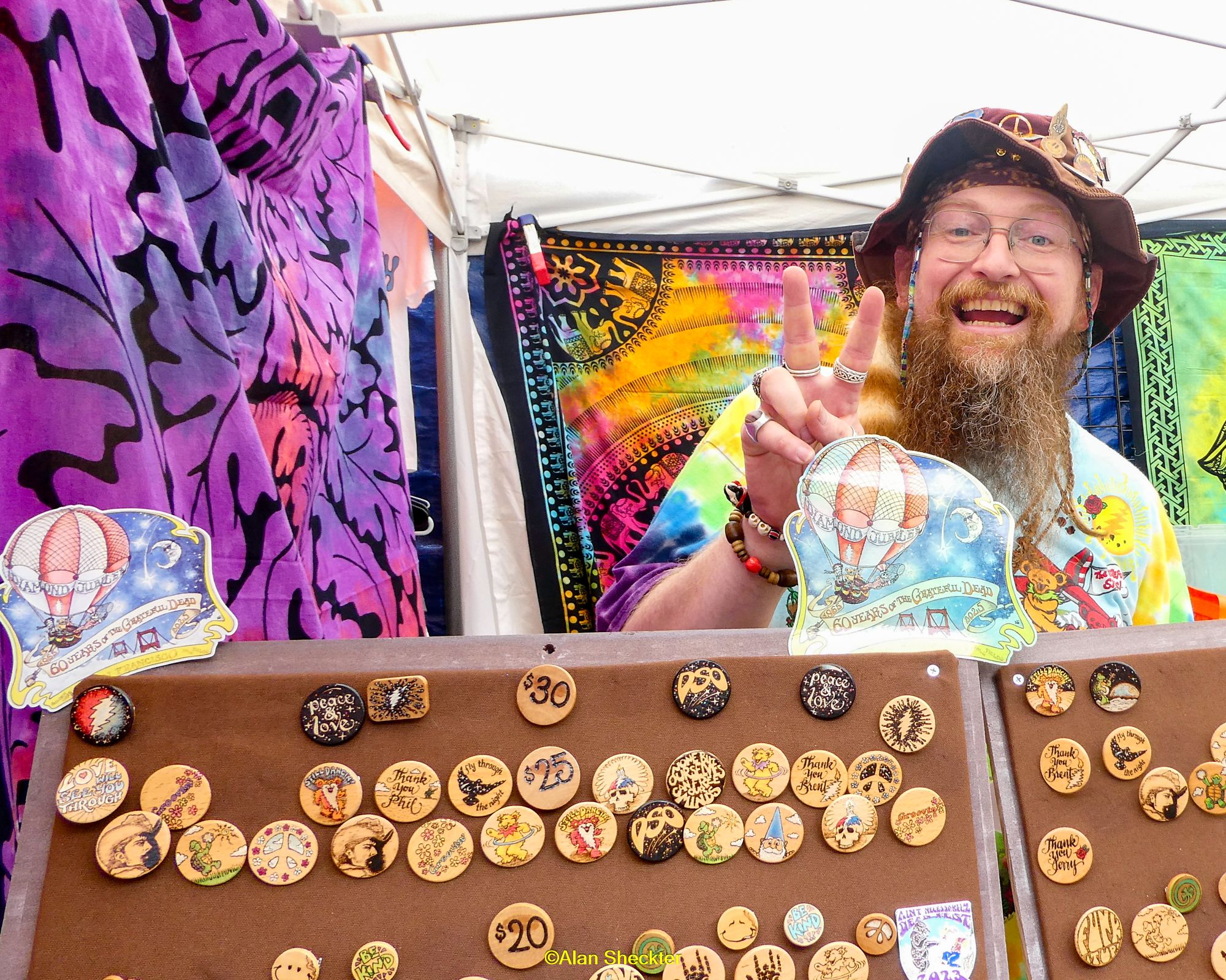 Nick the Pin Wizard on Shakedown Street, GD 60 | Golden Gate Park