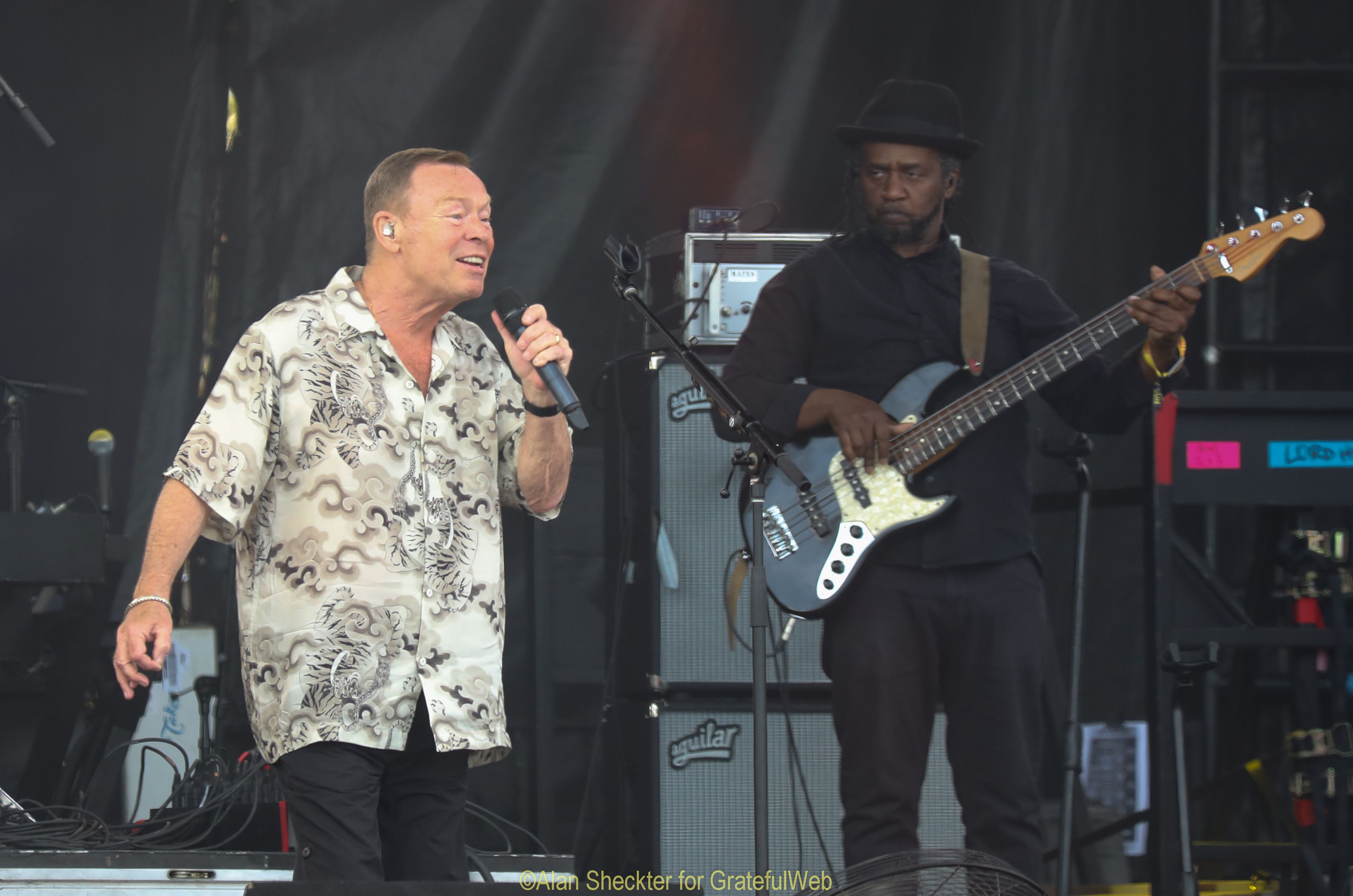 Ali Campbell (left) of UB40 | Beachlife Festival