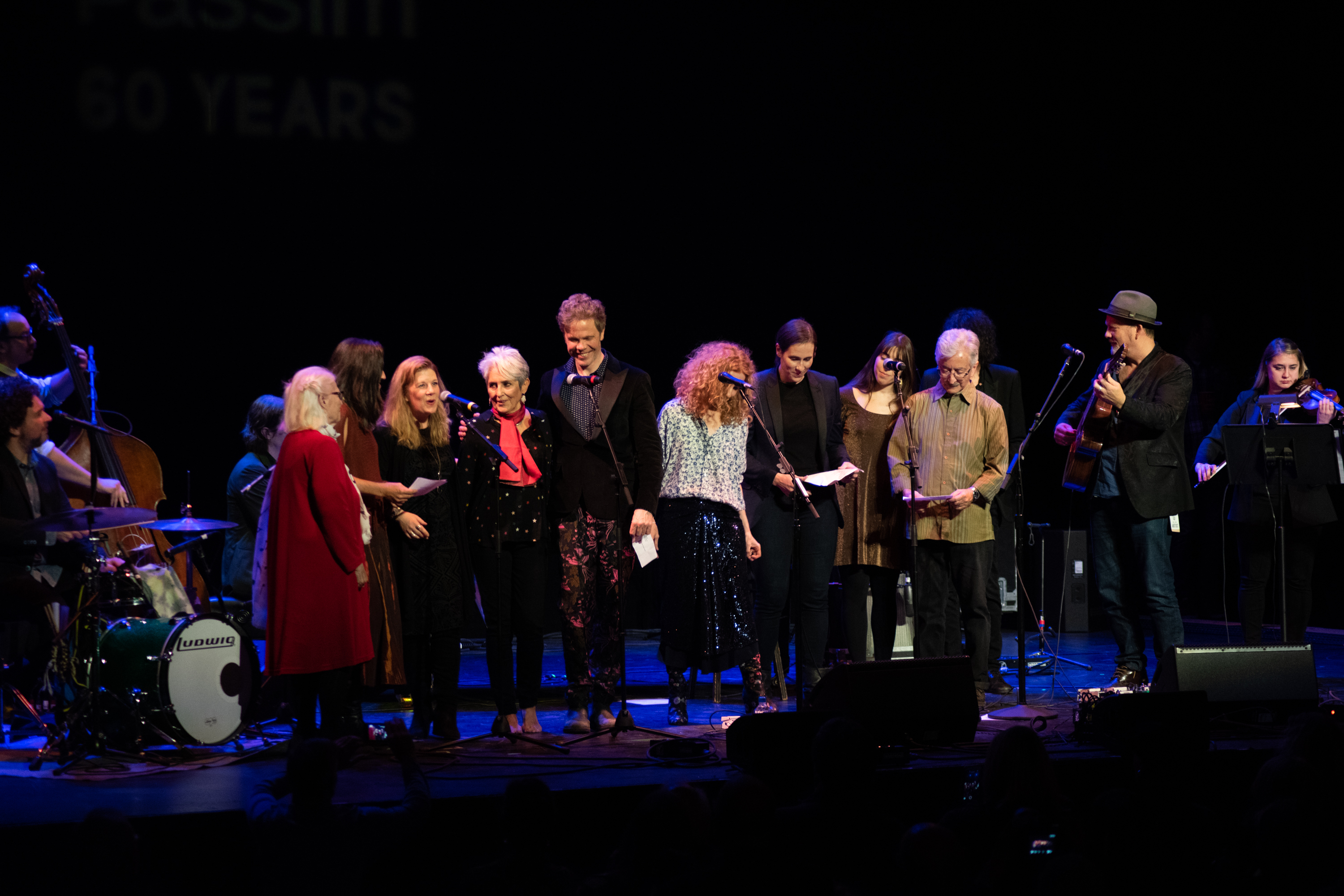 Finale with all the performers on stage - photo by Barry Schneier